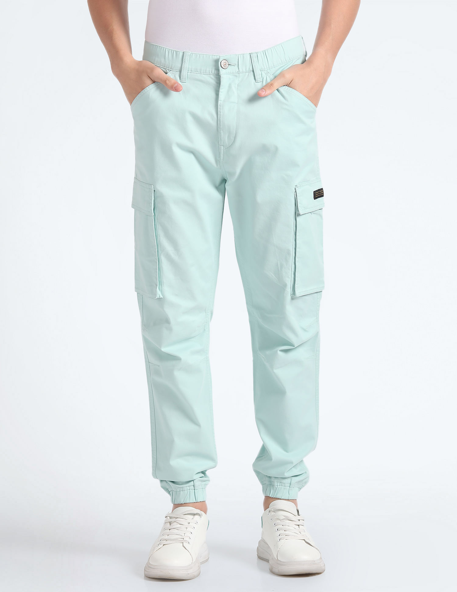 Flying Machine Slim Jogger Fit Cargo Trousers