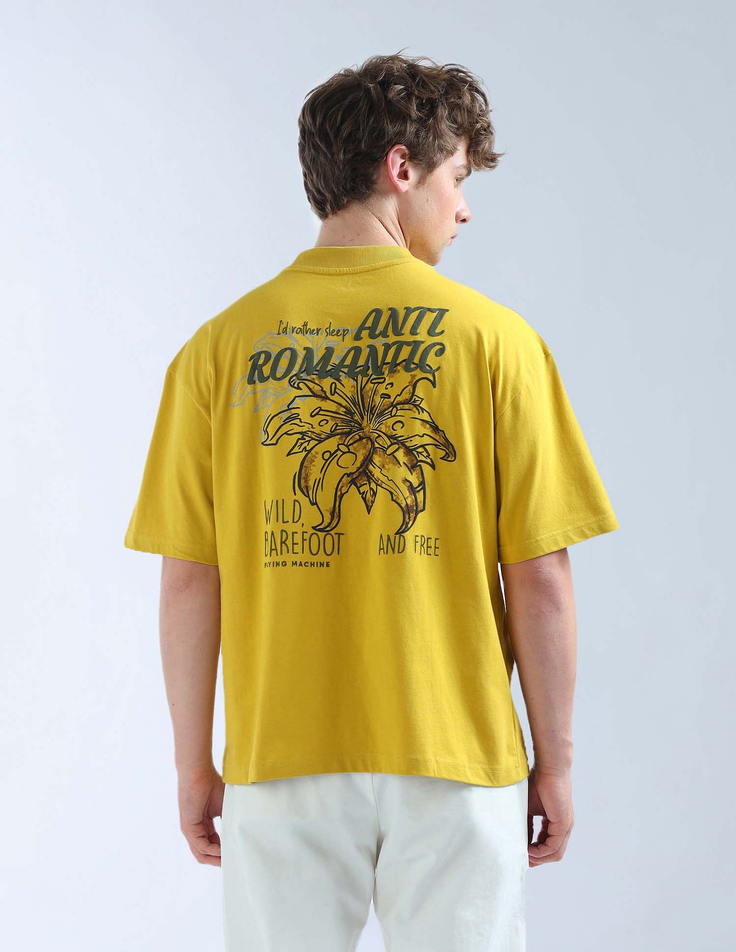 Flying Machine Graphic Printed Oversized Fit T-Shirt