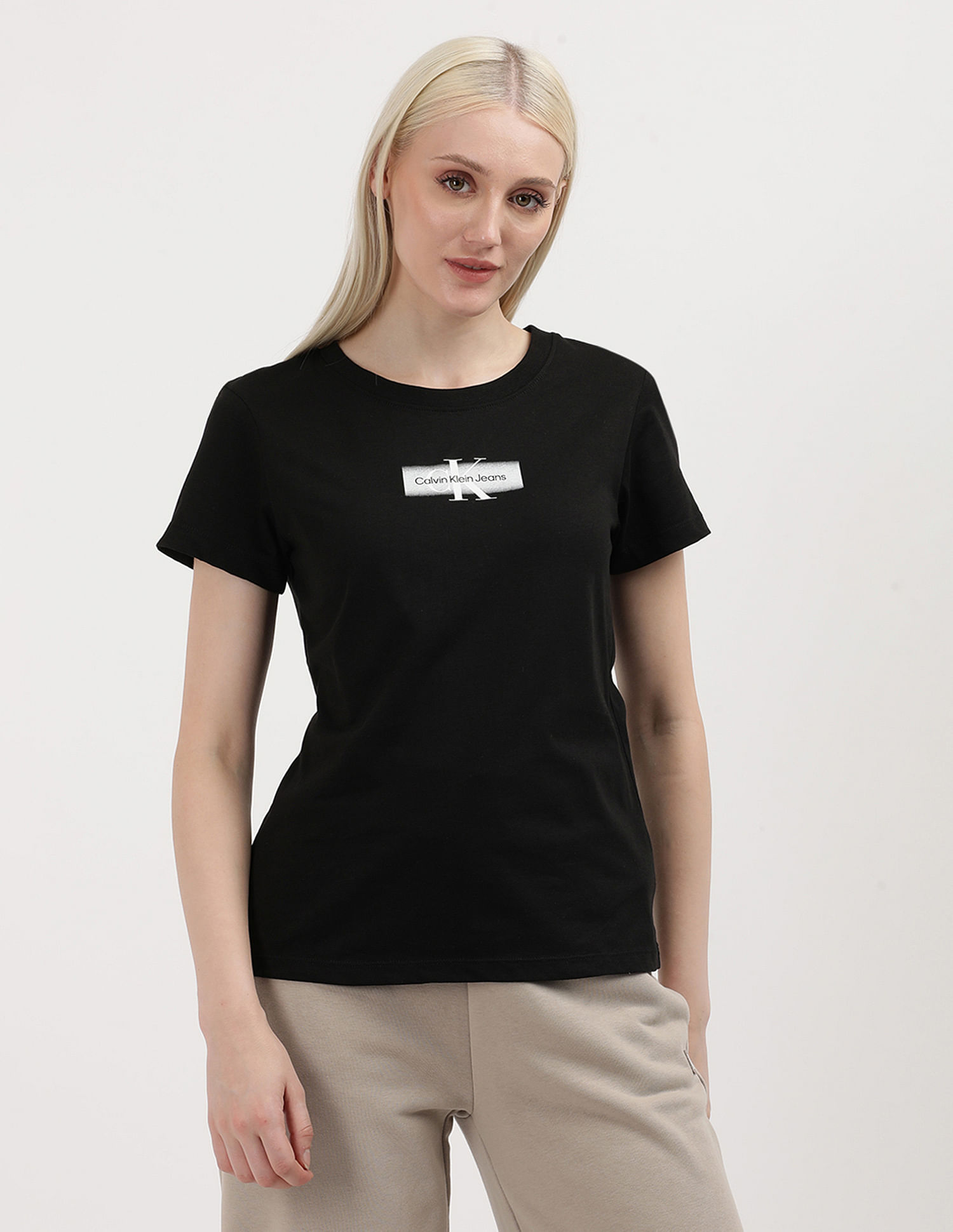 Calvin Klein Jeans Faded Monologo Slim T-Shirt