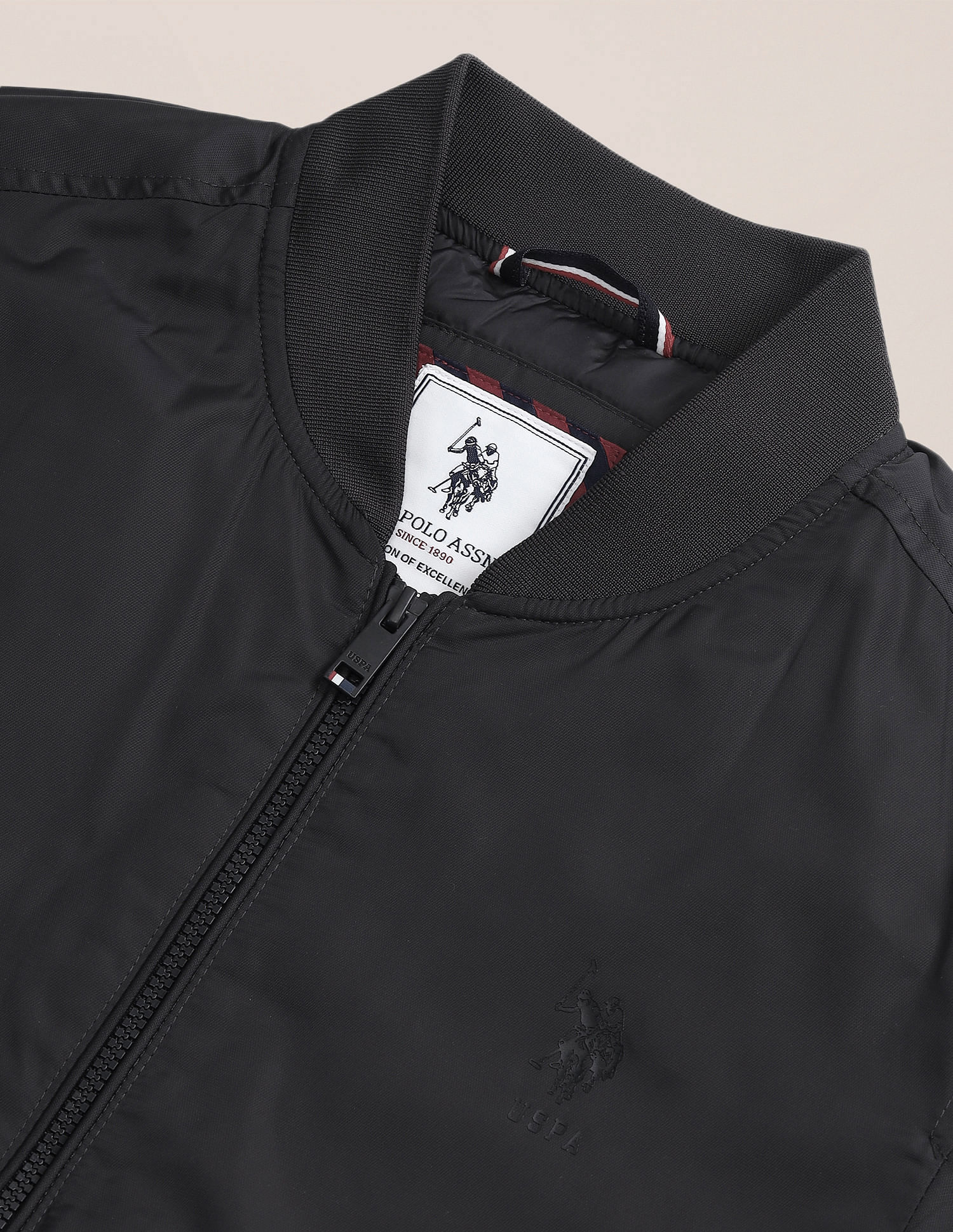 U.S. Polo Assn. Regular Fit Solid Bomber Jacket