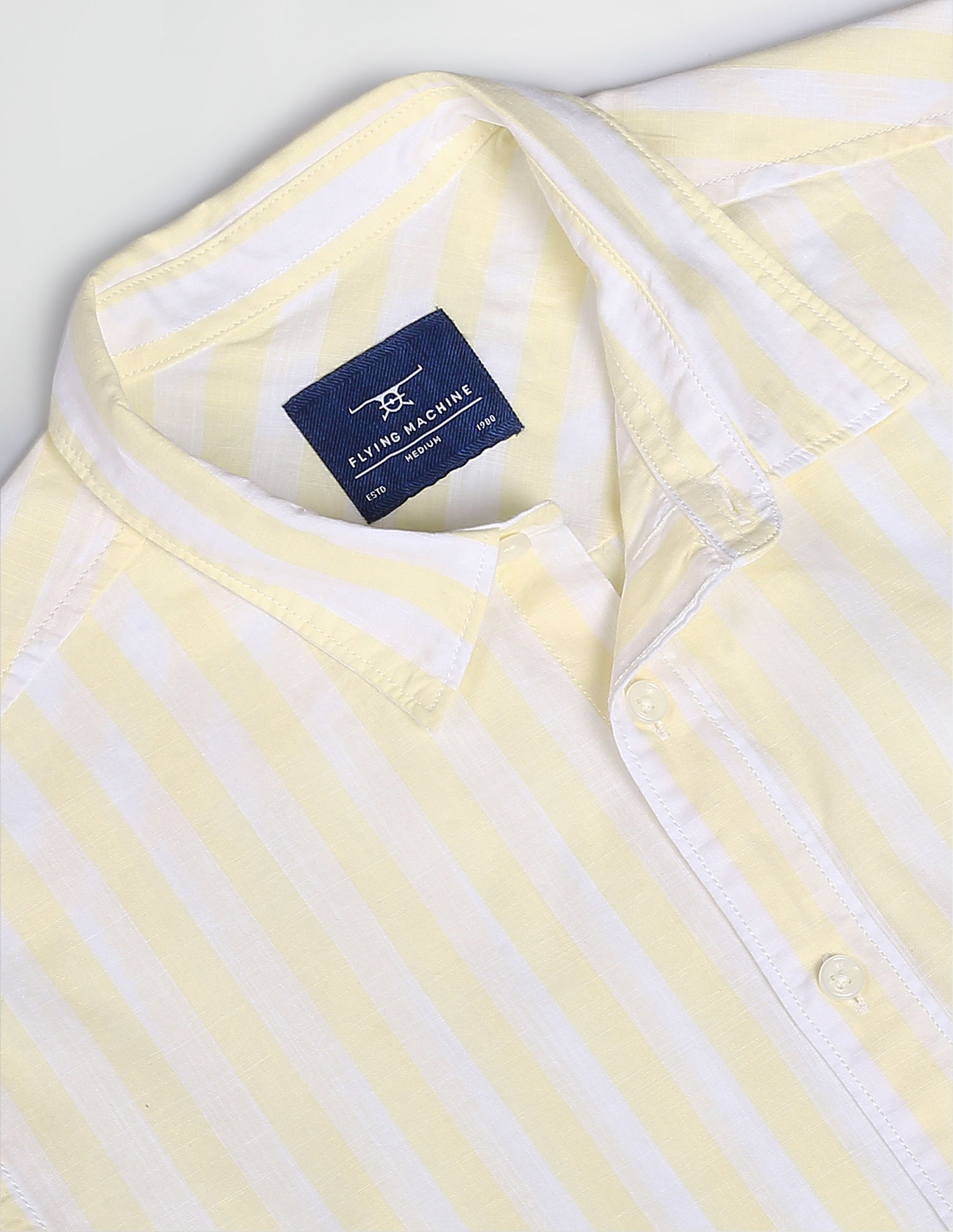 Flying Machine Vertical Stripe Slim Fit Shirt