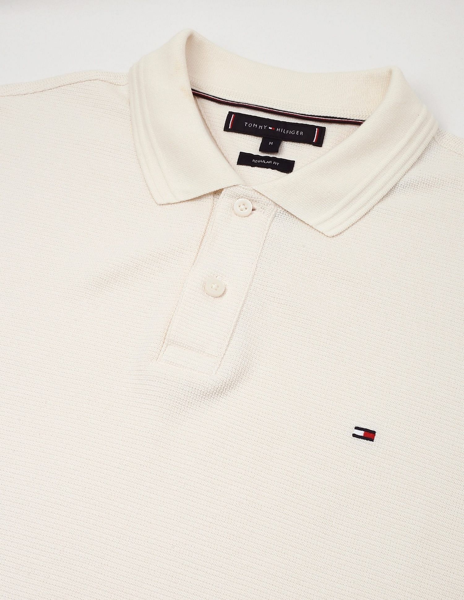 Tommy Hilfiger Solid Regular-Fit Cotton Polo Shirt
