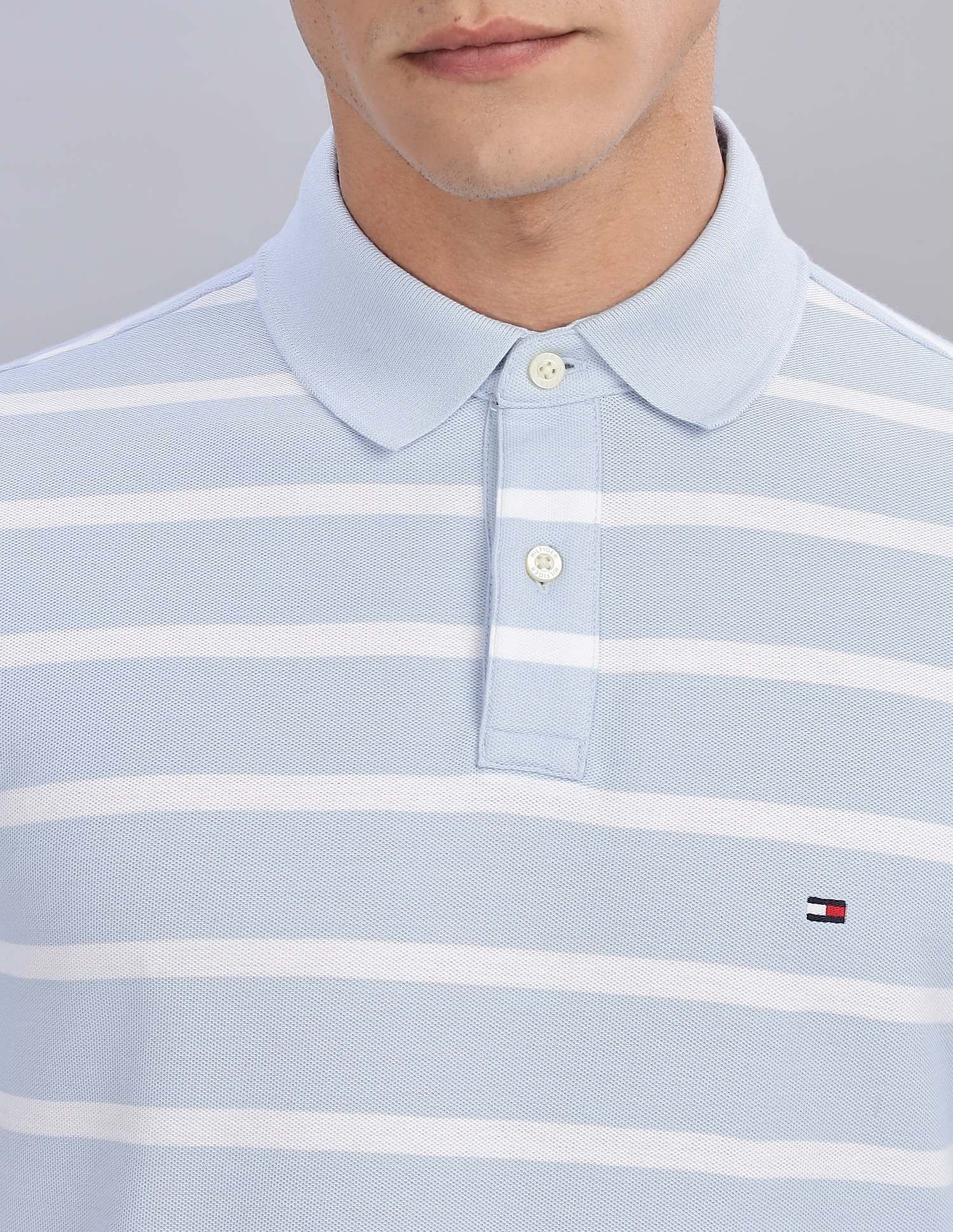 Tommy Hilfiger Striped Regular-Fit Cotton Polo Shirts