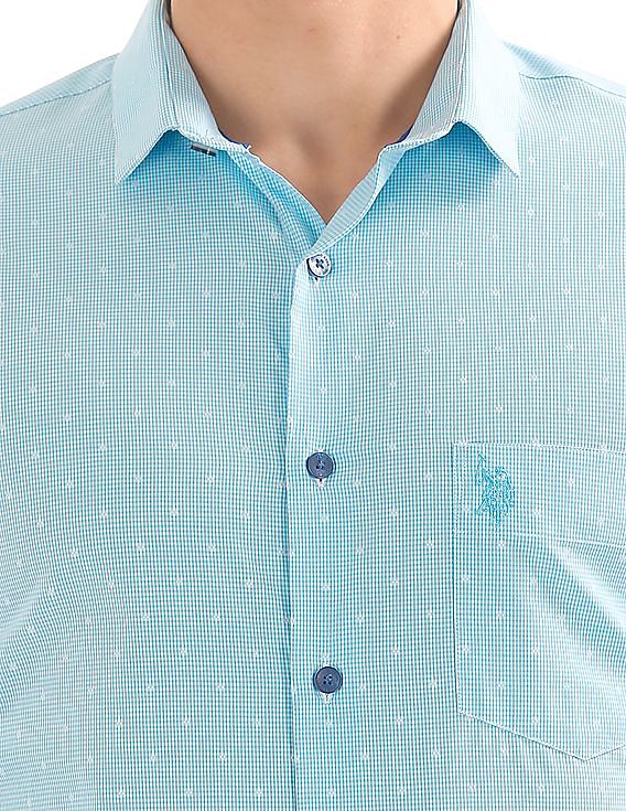 USPA Tailored Slim Fit Dobby Shirt