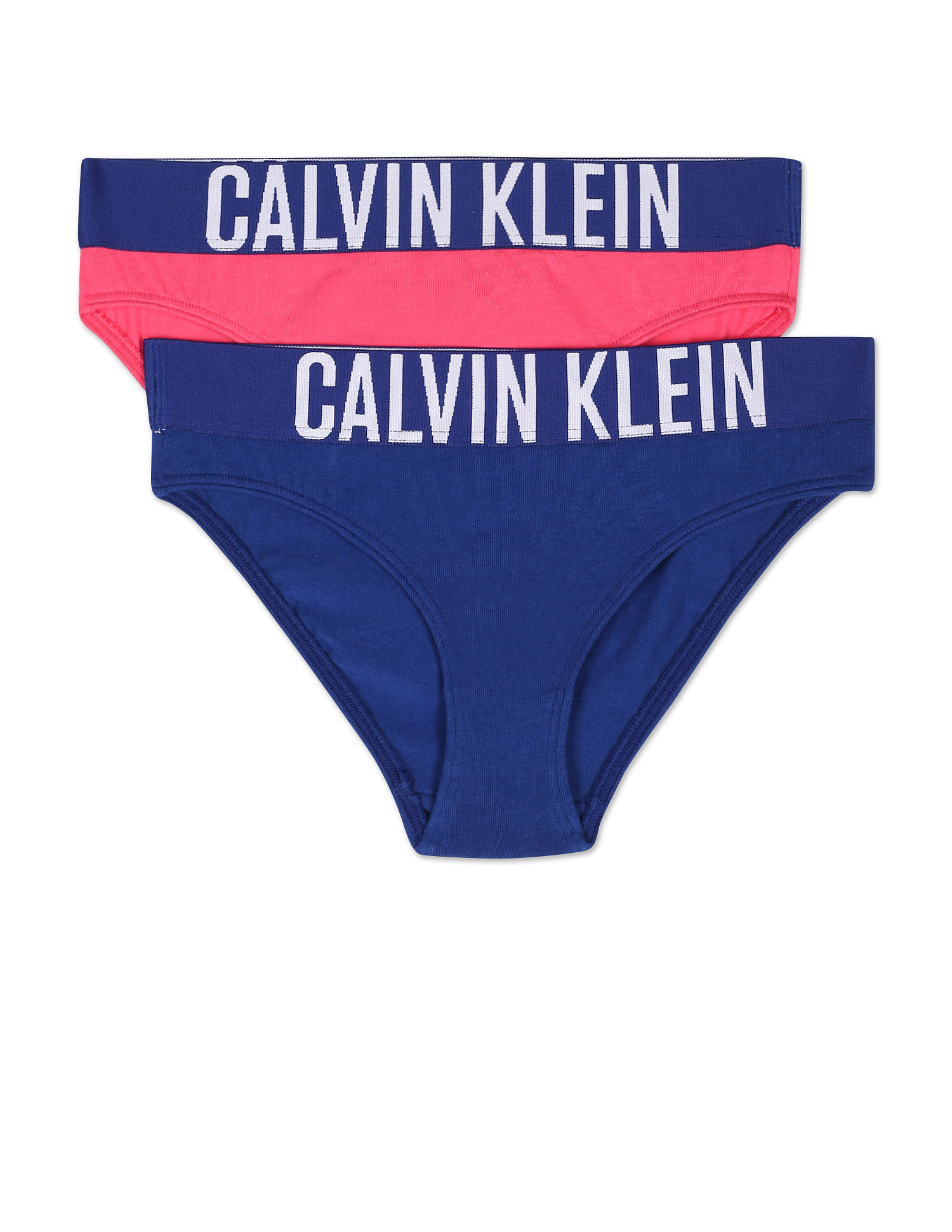 Buy Calvin Klein Underwear Contrast Waist Bikini Panties - Pack Of