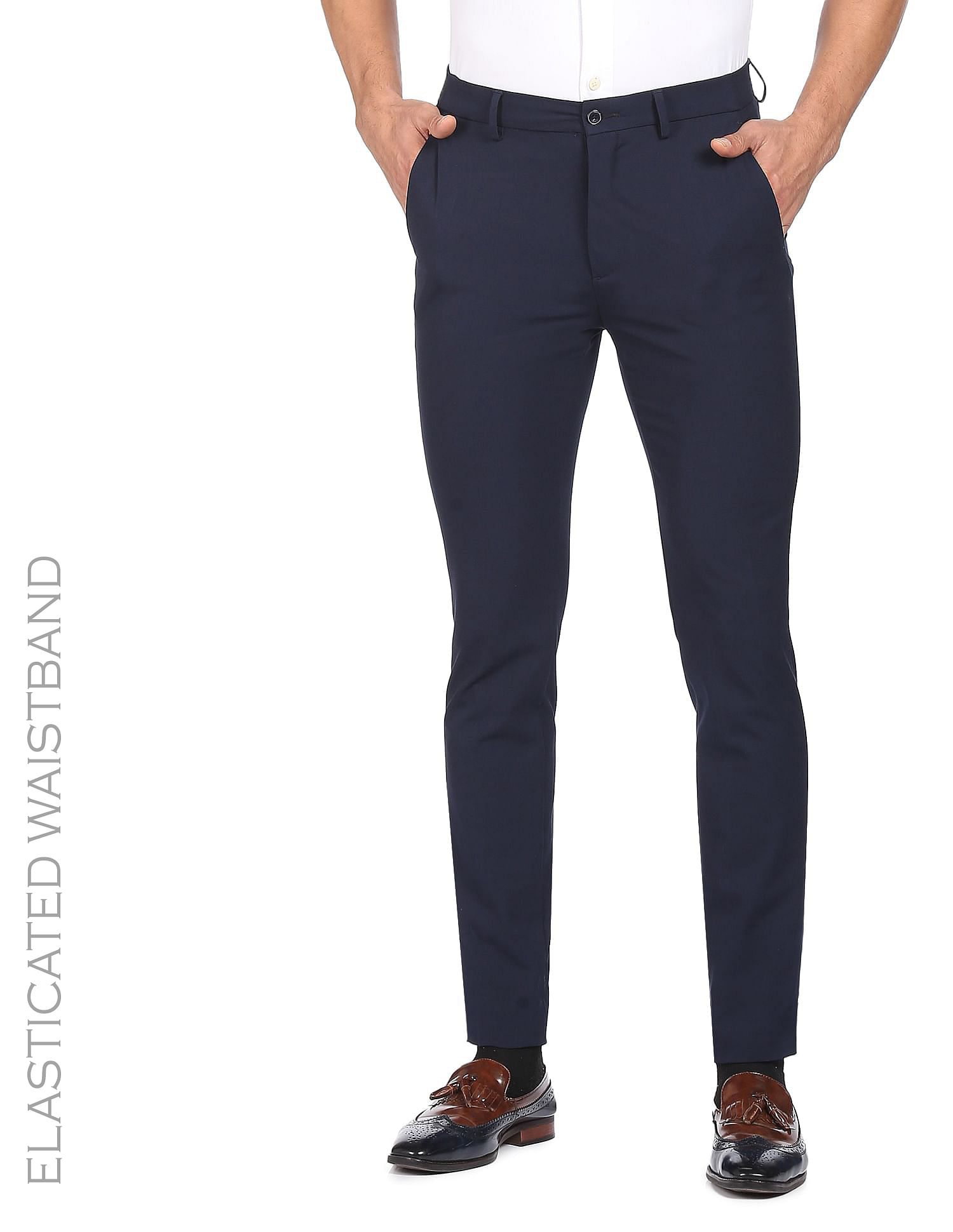 Buy Navy Blue Trousers  Pants for Women by SELVIA Online  Ajiocom