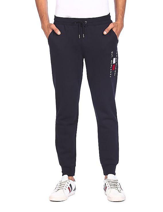 Tommy hilfiger joggers mens grey hot sale