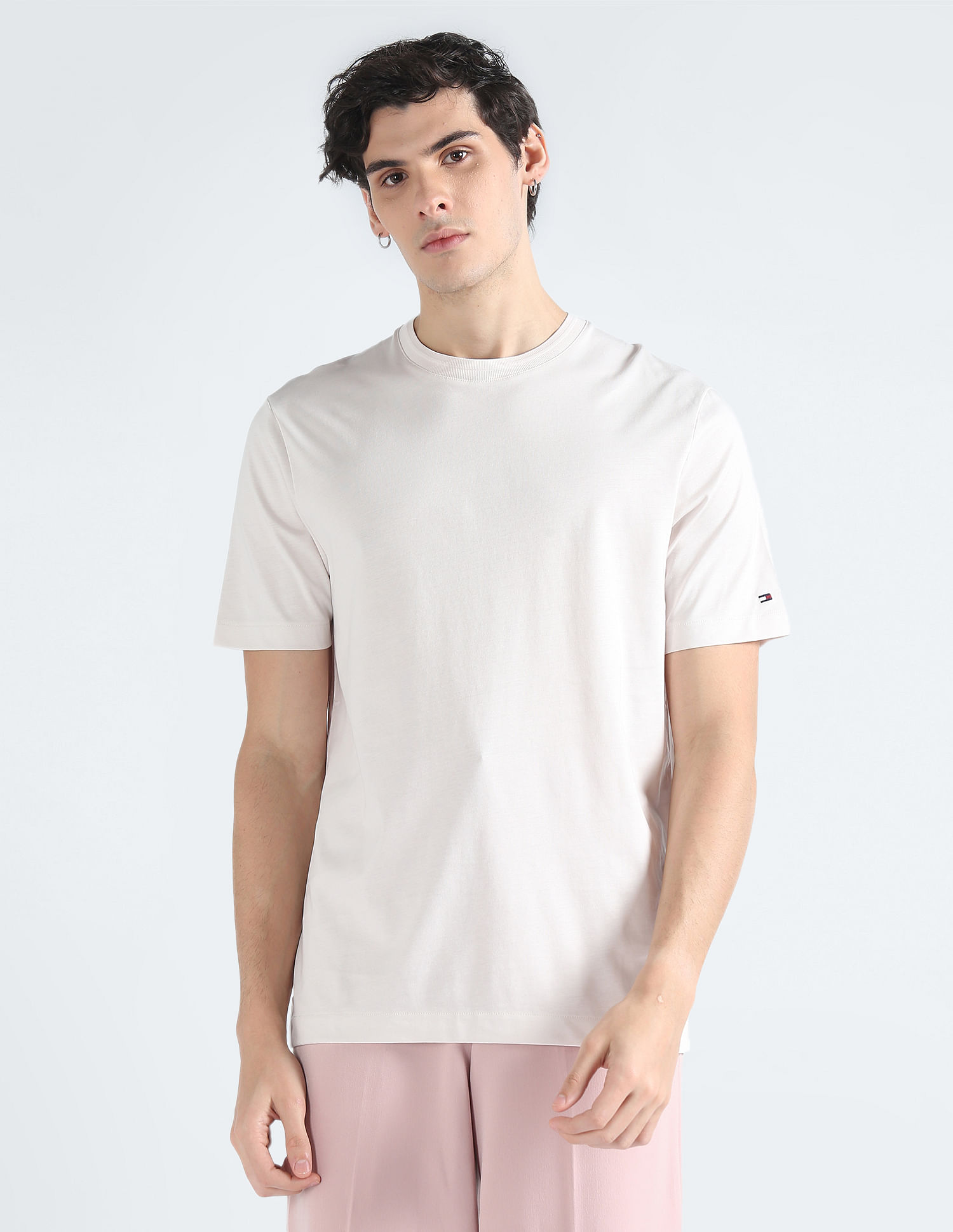 Tommy Hilfiger Solid Cotton Mercerized T-Shirt