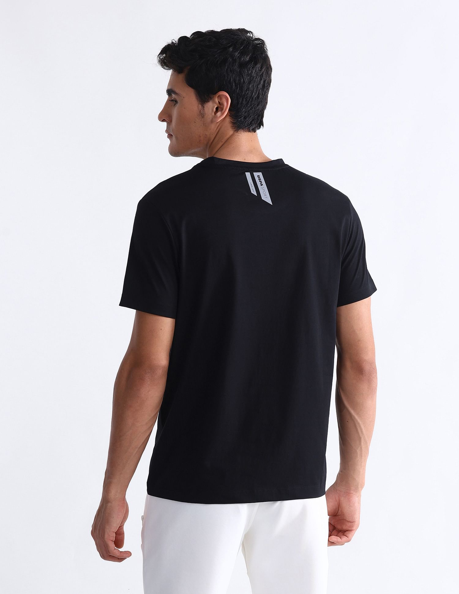 USPA Active Brand Printed Slim Fit T-Shirt