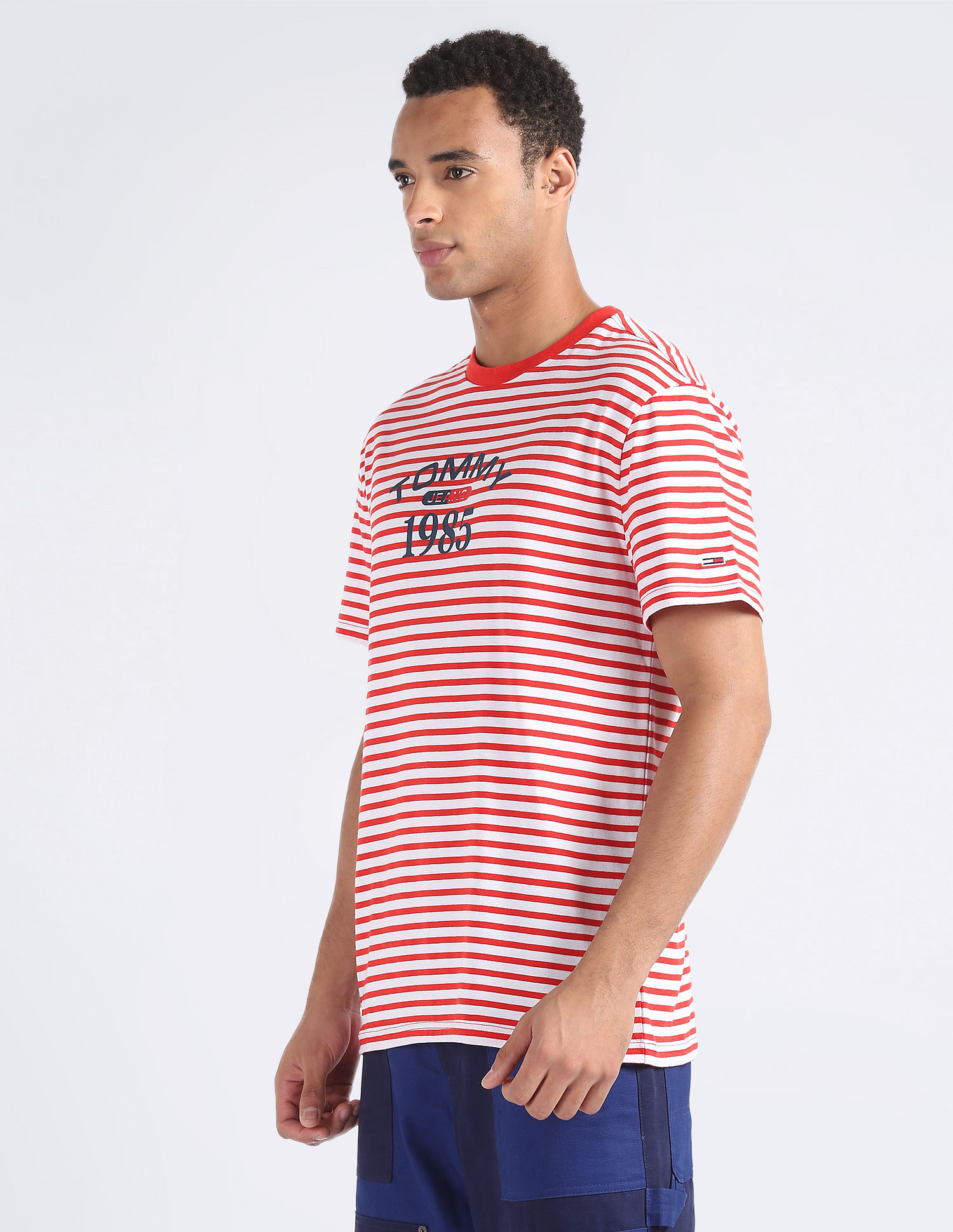 Tommy Hilfiger Transitional Cotton Horizontal Stripe T-Shirt