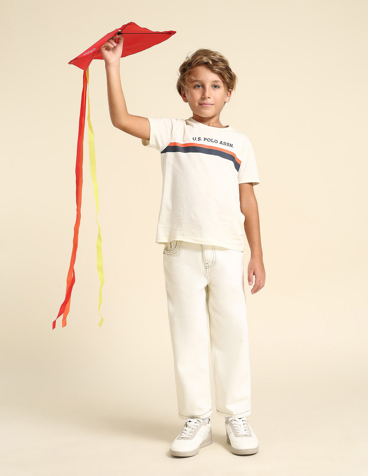 U.S. Polo Assn. Kids Boys Baggy Fit Cotton Jeans