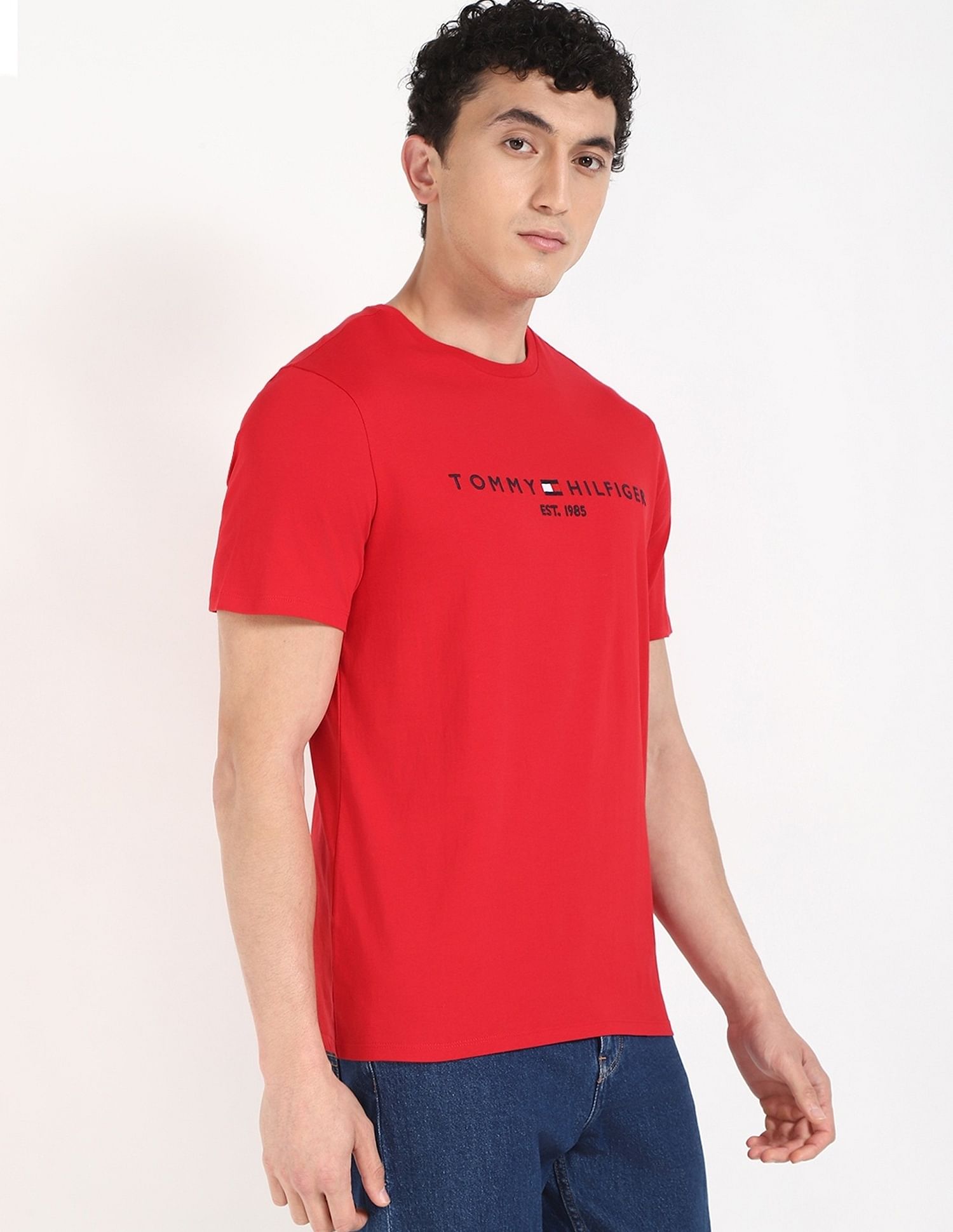Tommy Hilfiger Embroidered Logo Regular-Fit Cotton T-Shirt