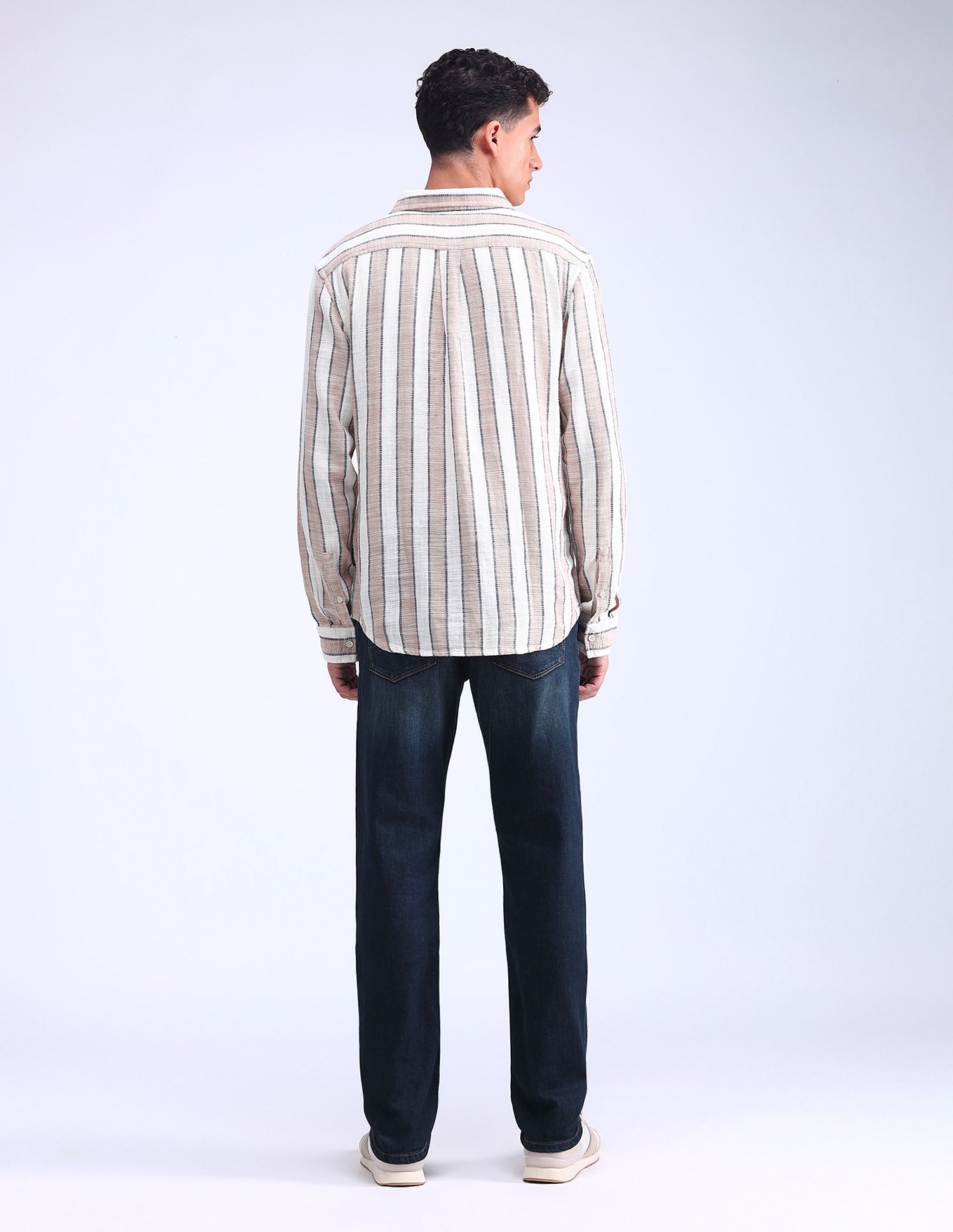 Flying Machine Freddie Slim Straight Fit Whiskered Jeans