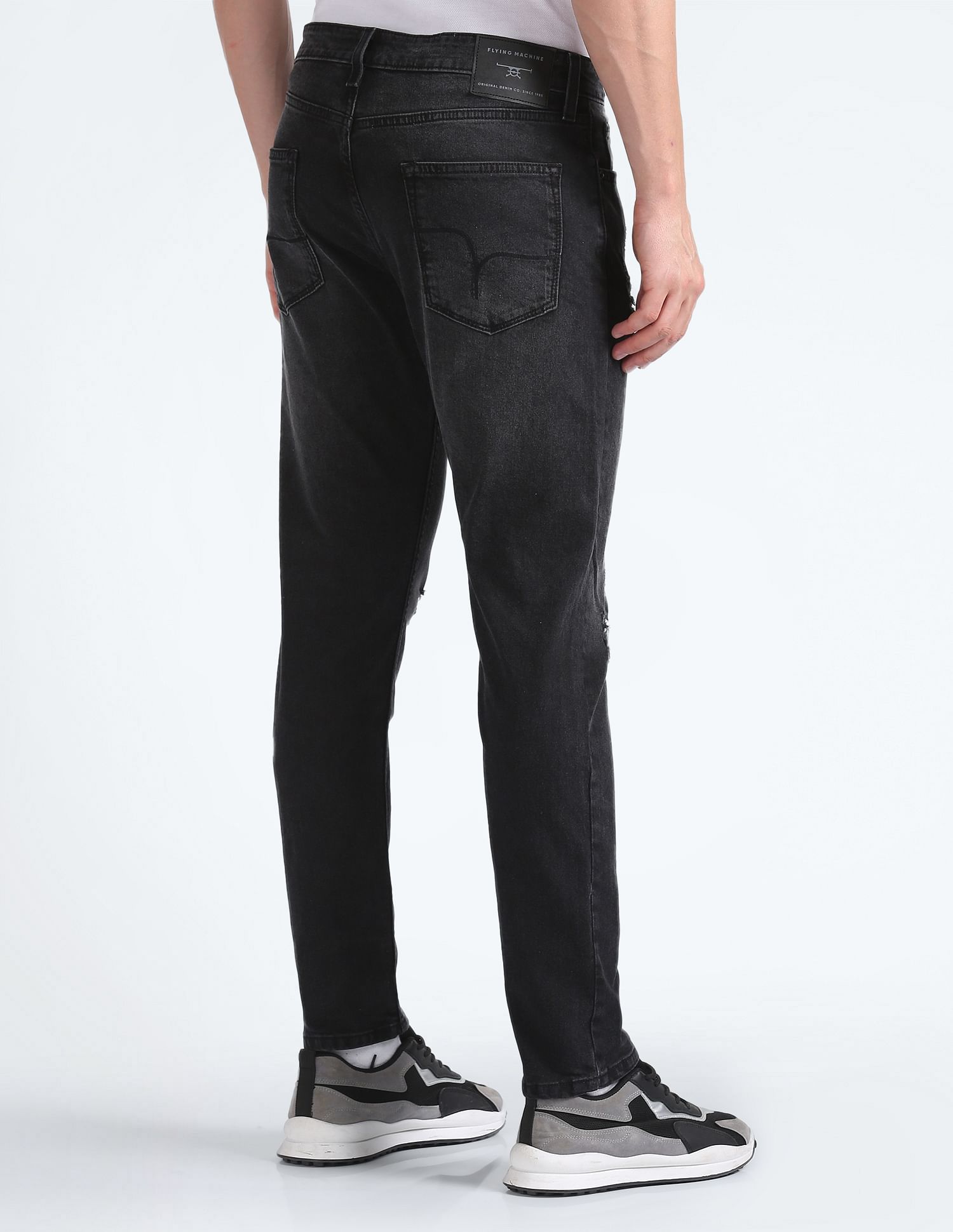 Flying Machine Slim Tapered Lightly Distressed Jeans