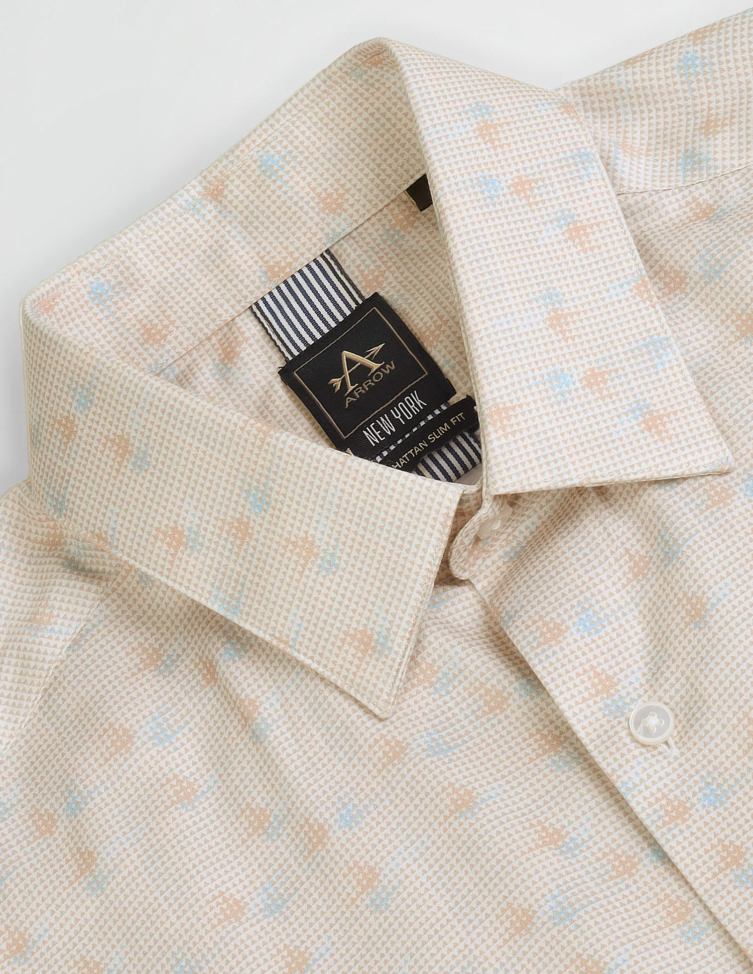 Arrow Newyork Geometric Print Slim Fit Shirt
