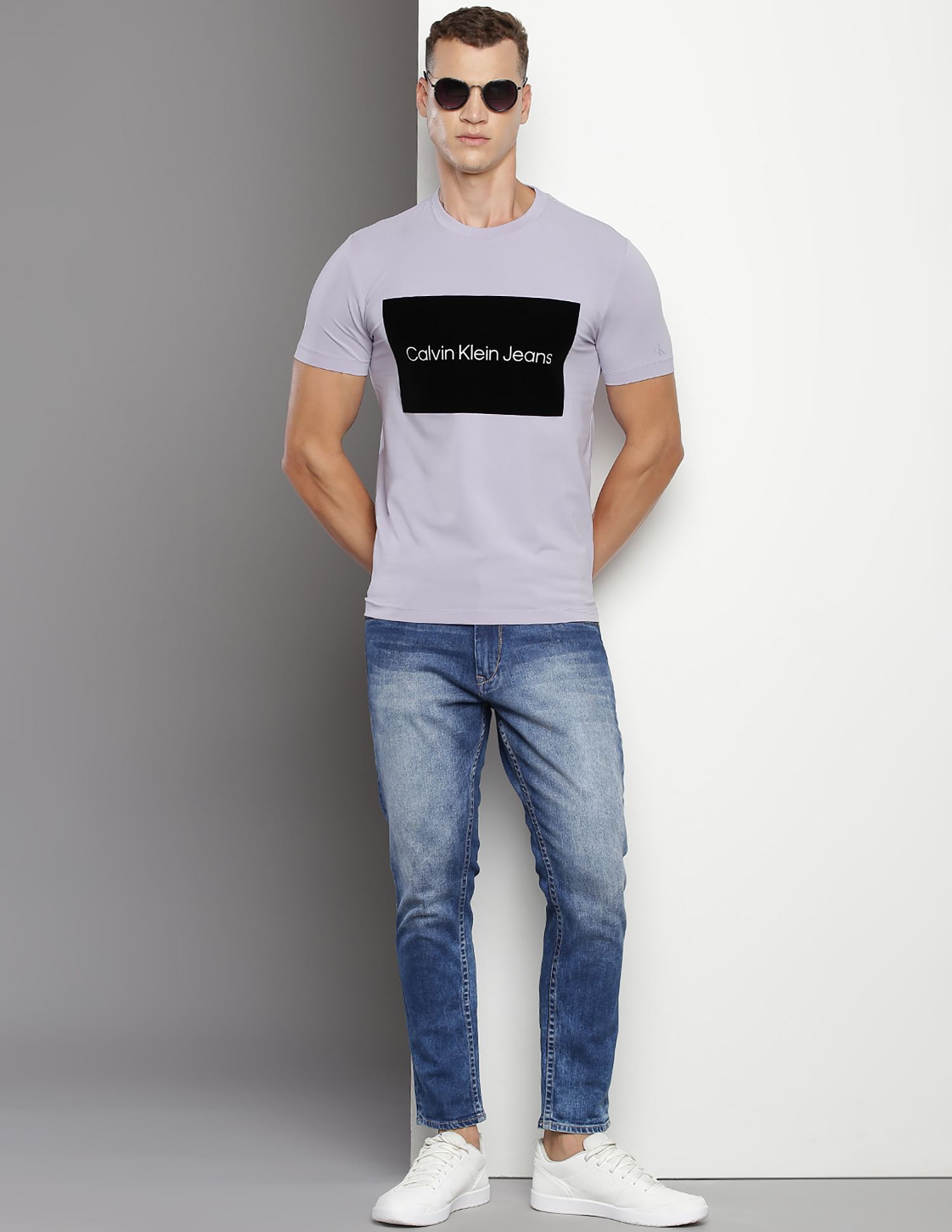 Calvin Klein Brand Print Institutional T-Shirt