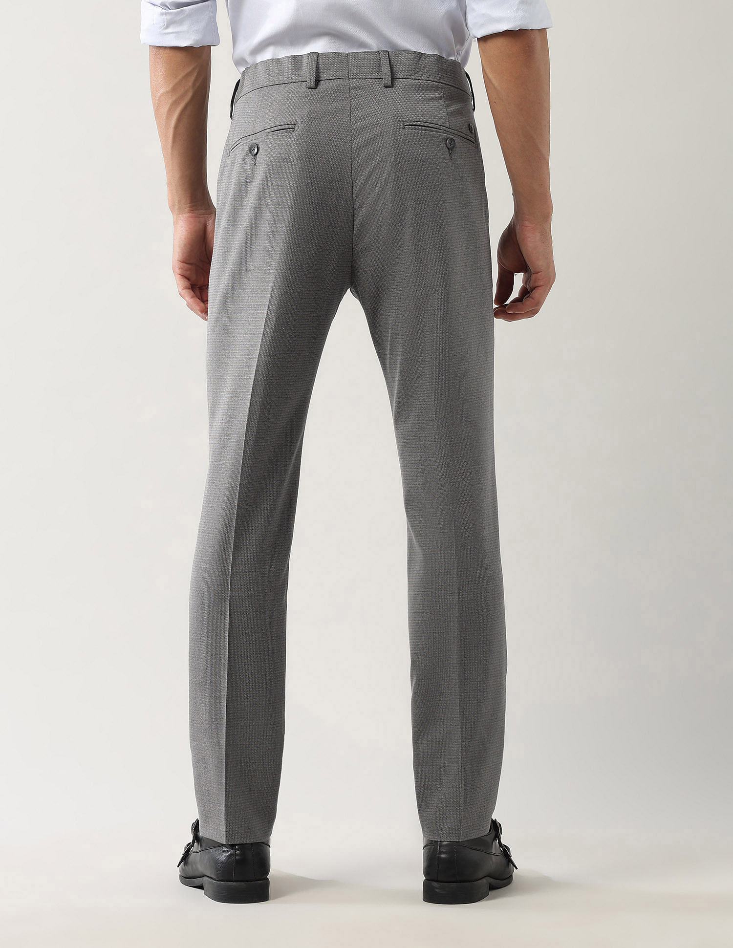 Arrow Mid Rise Autoflex Dobby Trousers
