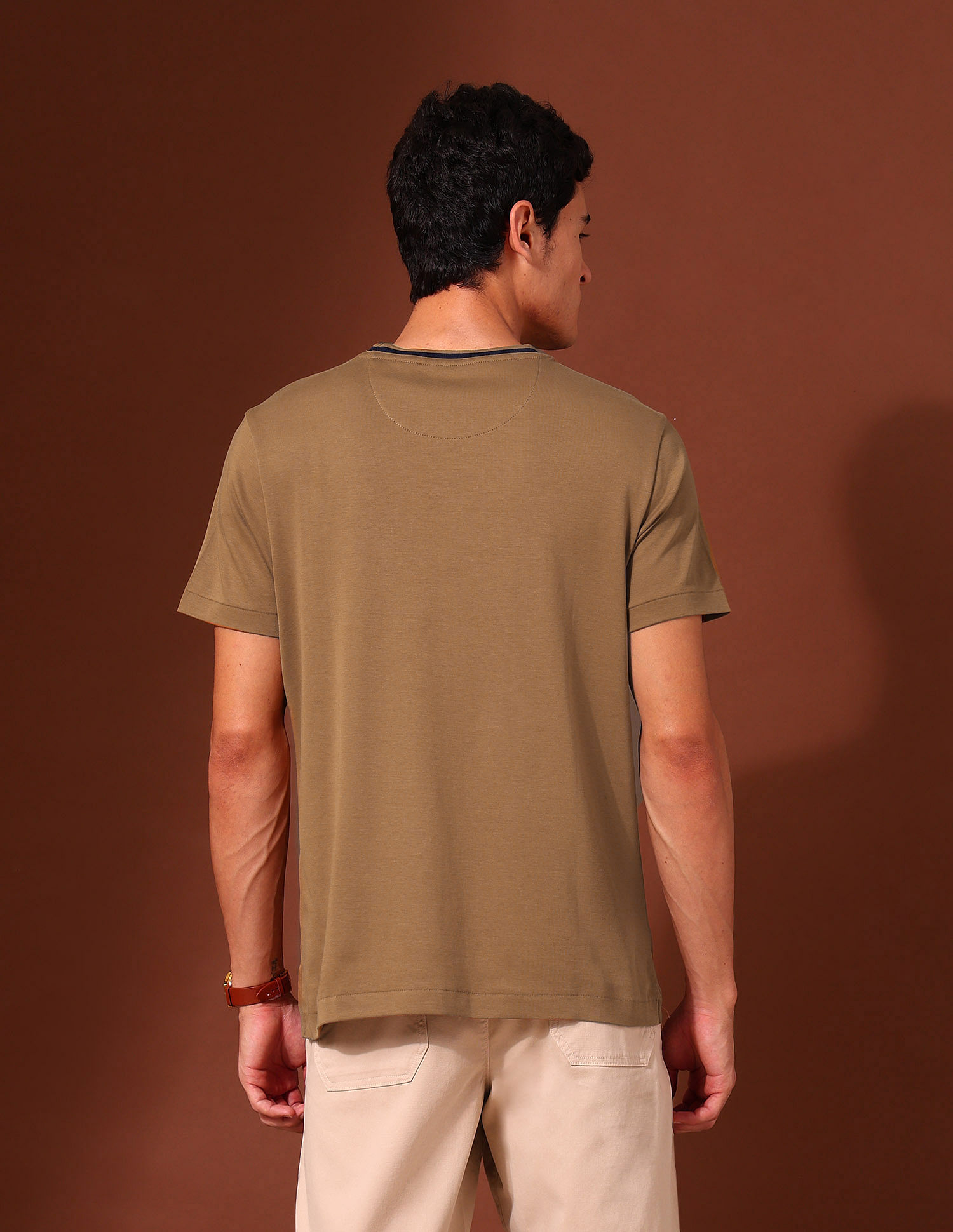 U.S. Polo Assn. Brand Embroidered Pure Cotton Classic T-Shirt