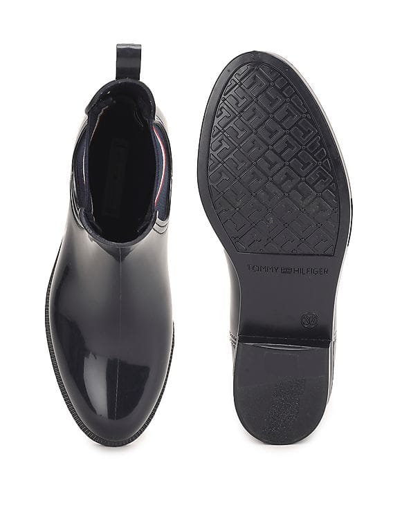 Buy Tommy Hilfiger Women Navy Corporate Ribbon Rain Boots