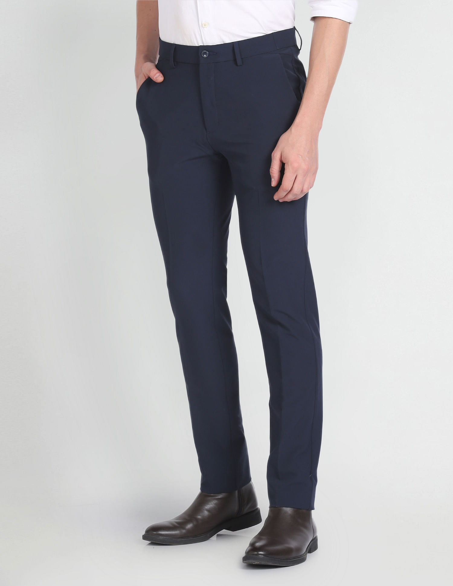 Arrow Newyork Jackson Super Slim Micro Check Trousers