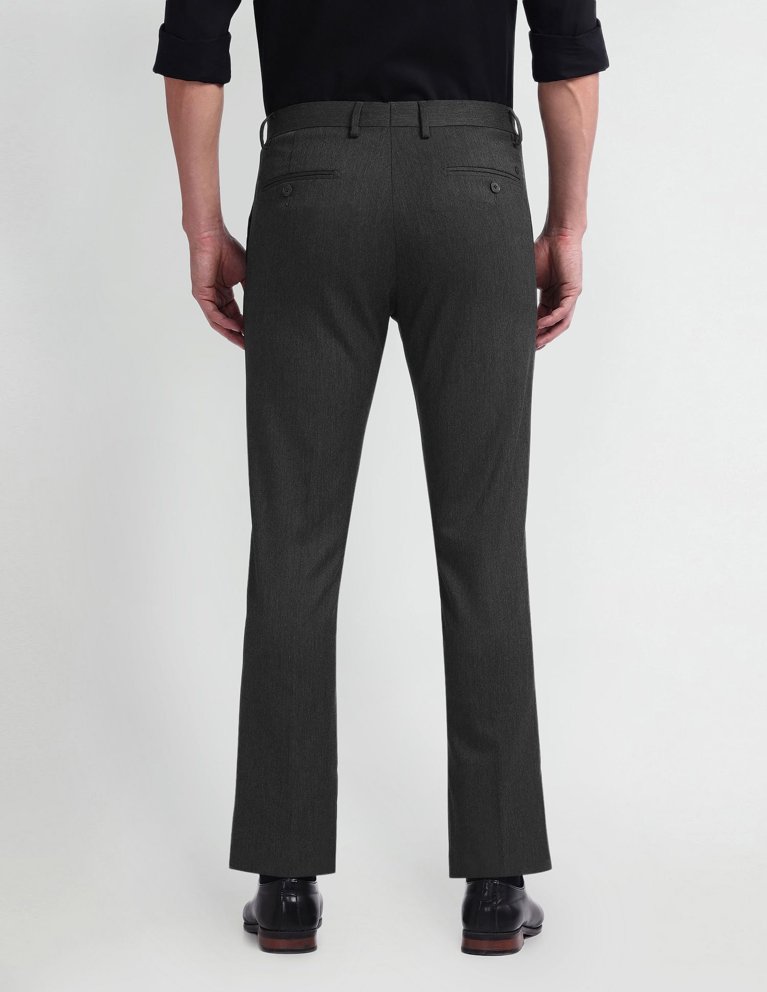 Arrow Geometric Patterned Tapered Fit Trousers