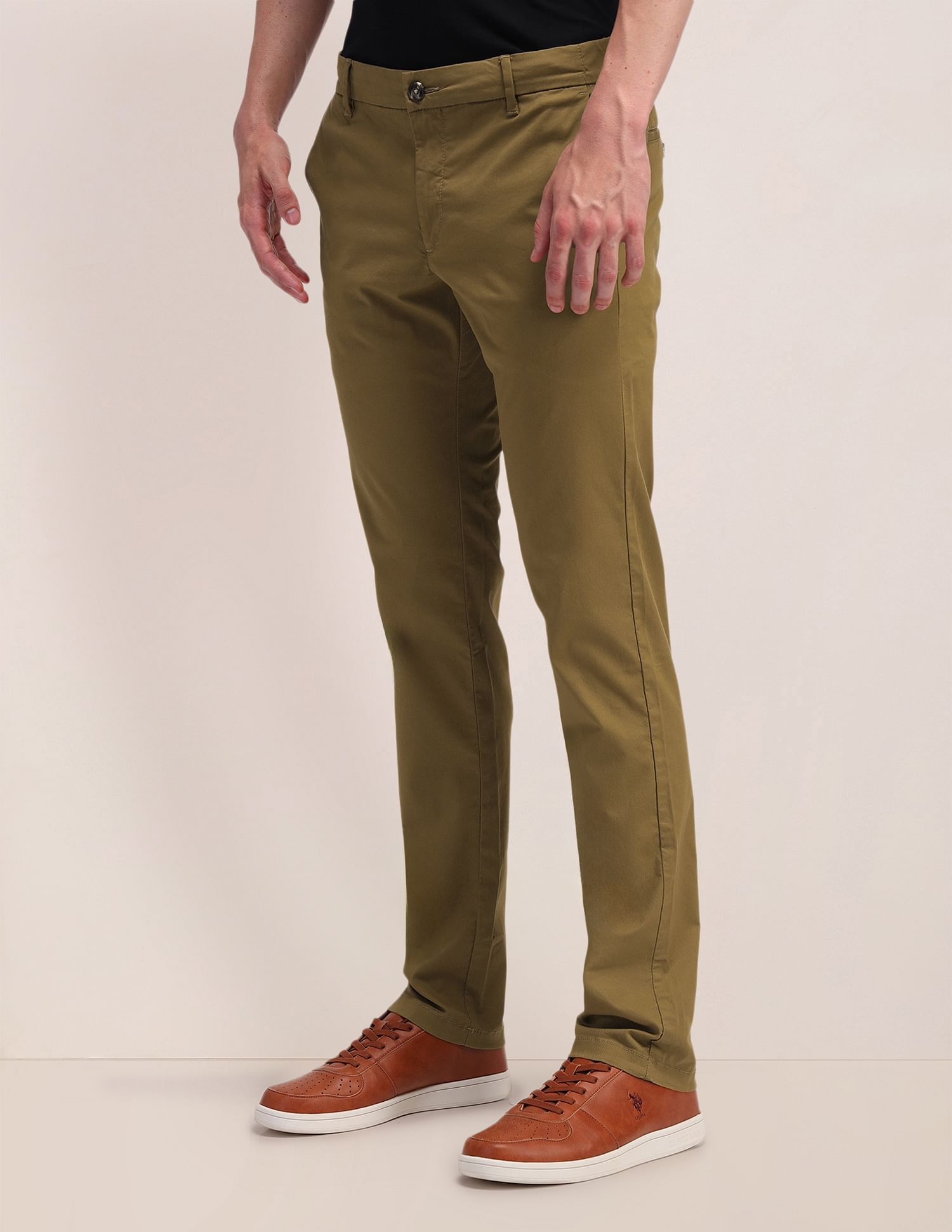 U.S. Polo Assn. Denver Slim Fit Mid Rise Trousers