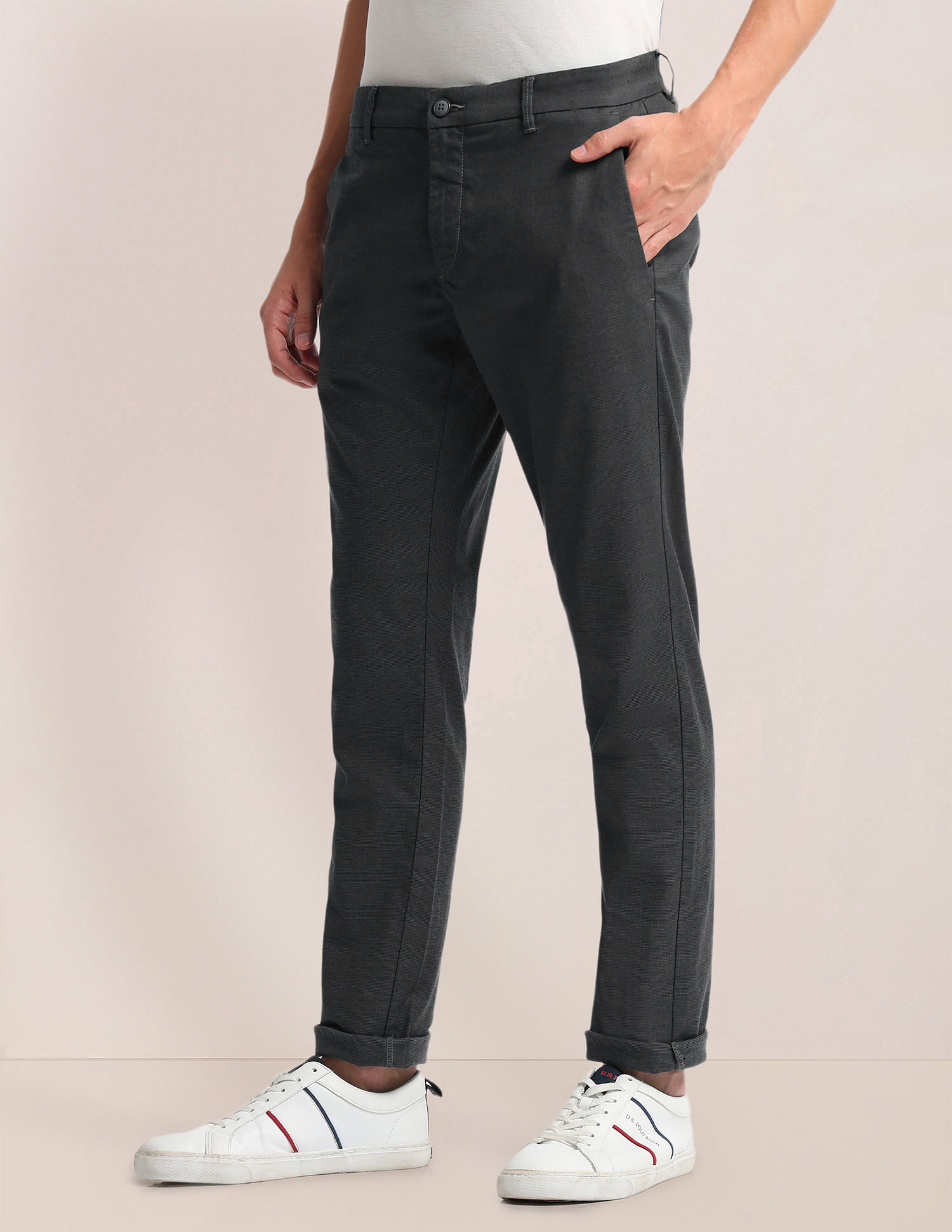 U.S. Polo Assn. Yarn Dyed Check Trousers