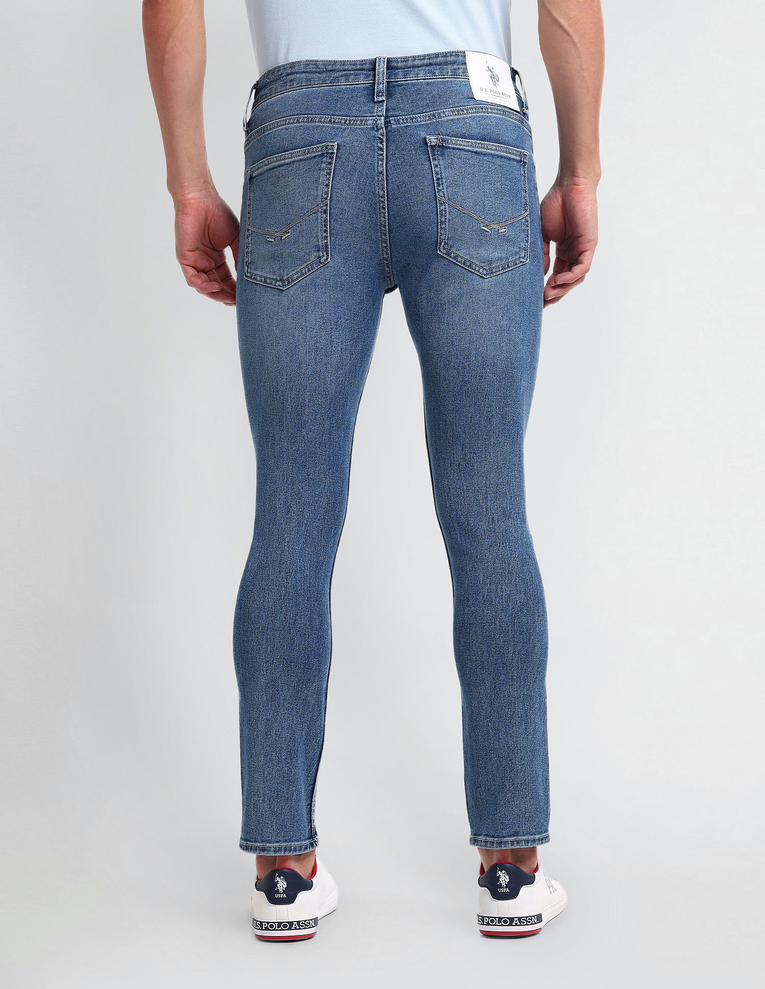 U.S. Polo Assn. Denim Co. Henry Tapered Cropped Fit Blue Jeans