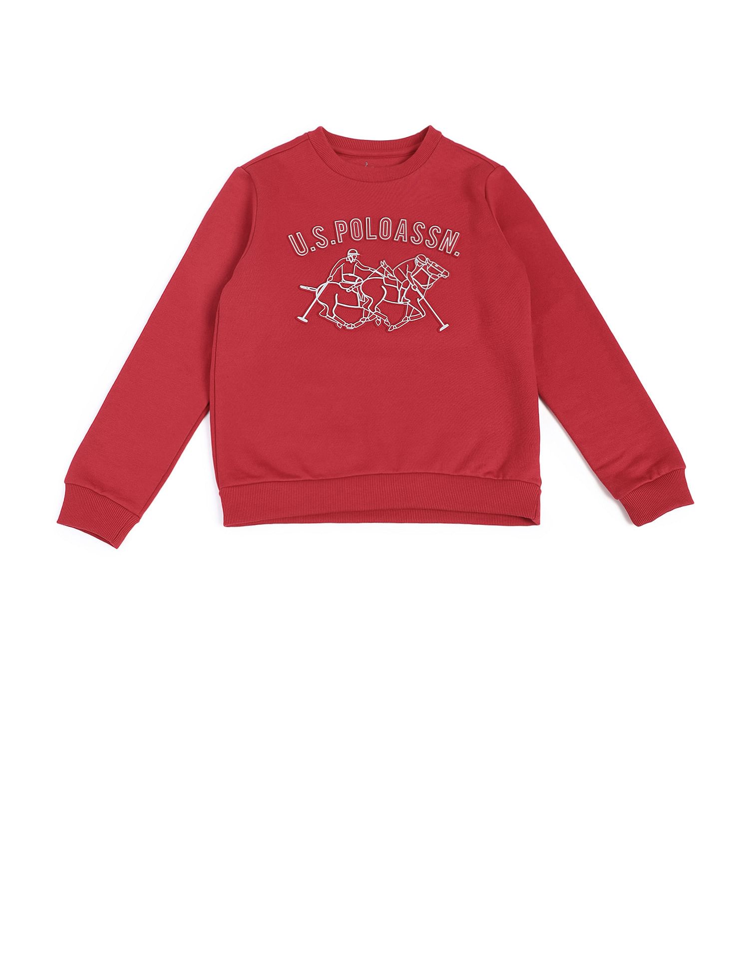 U.S. Polo Assn. Kids Boys Brand Regular Fit Sweatshirt