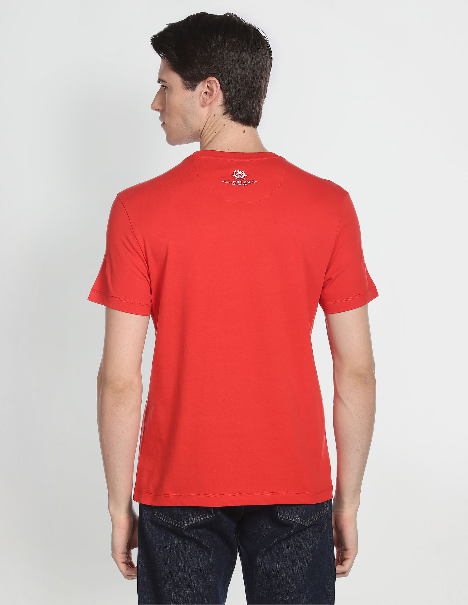 U.S. Polo Assn. Denim Co. Cotton Brand Print T-Shirt
