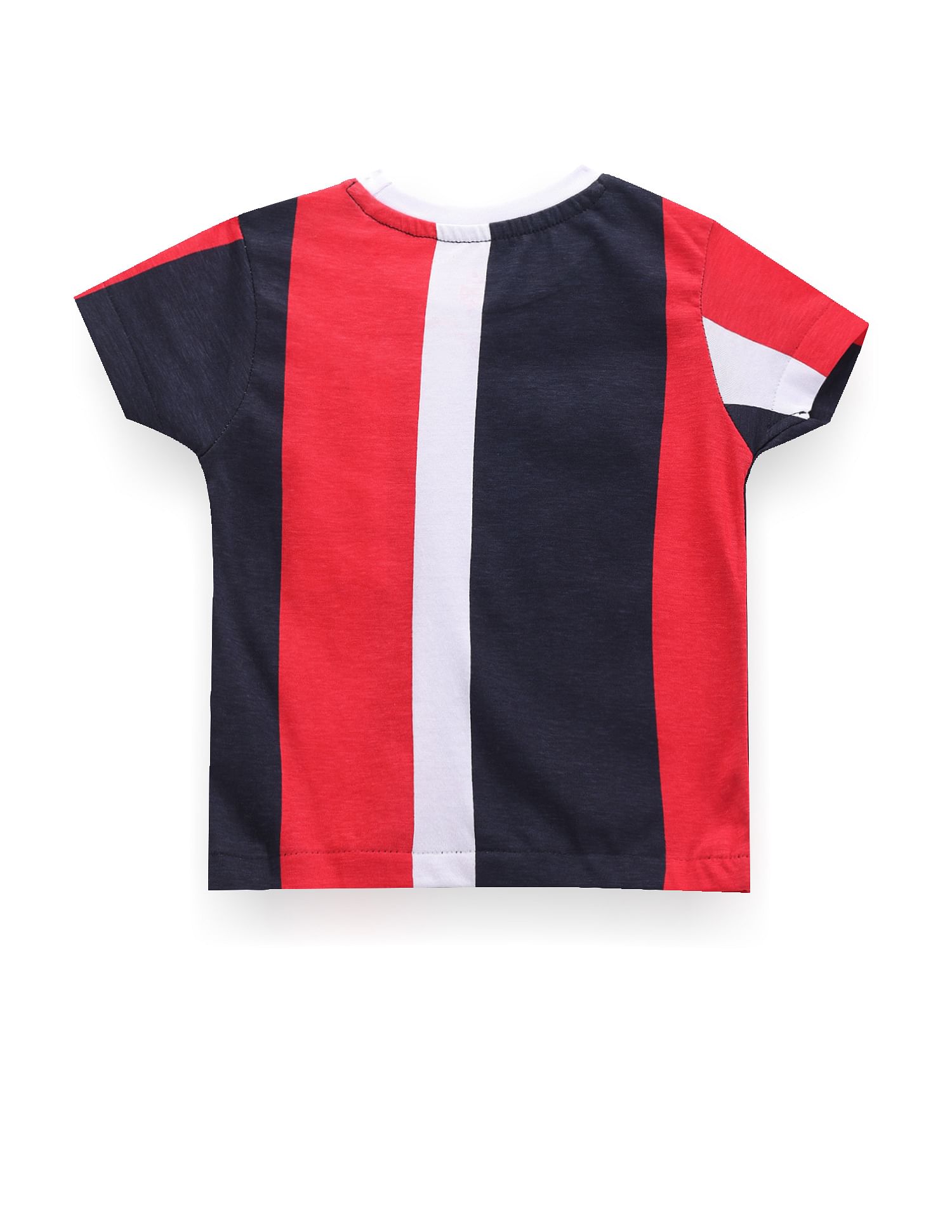 U.S. Polo Assn. Kids Boys Colour Block Cotton T-Shirt