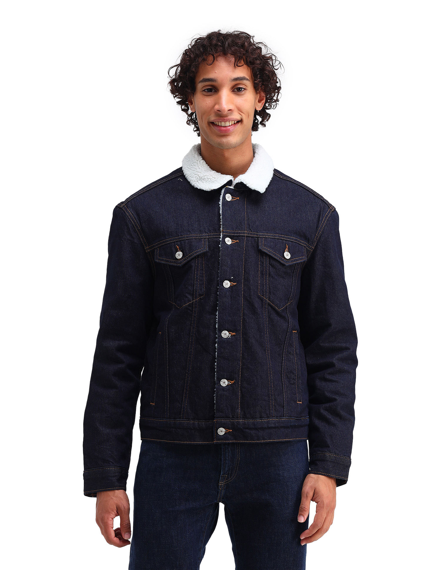 U.S. Polo Assn. Denim Co. Slim Fit Solid Denim Jacket