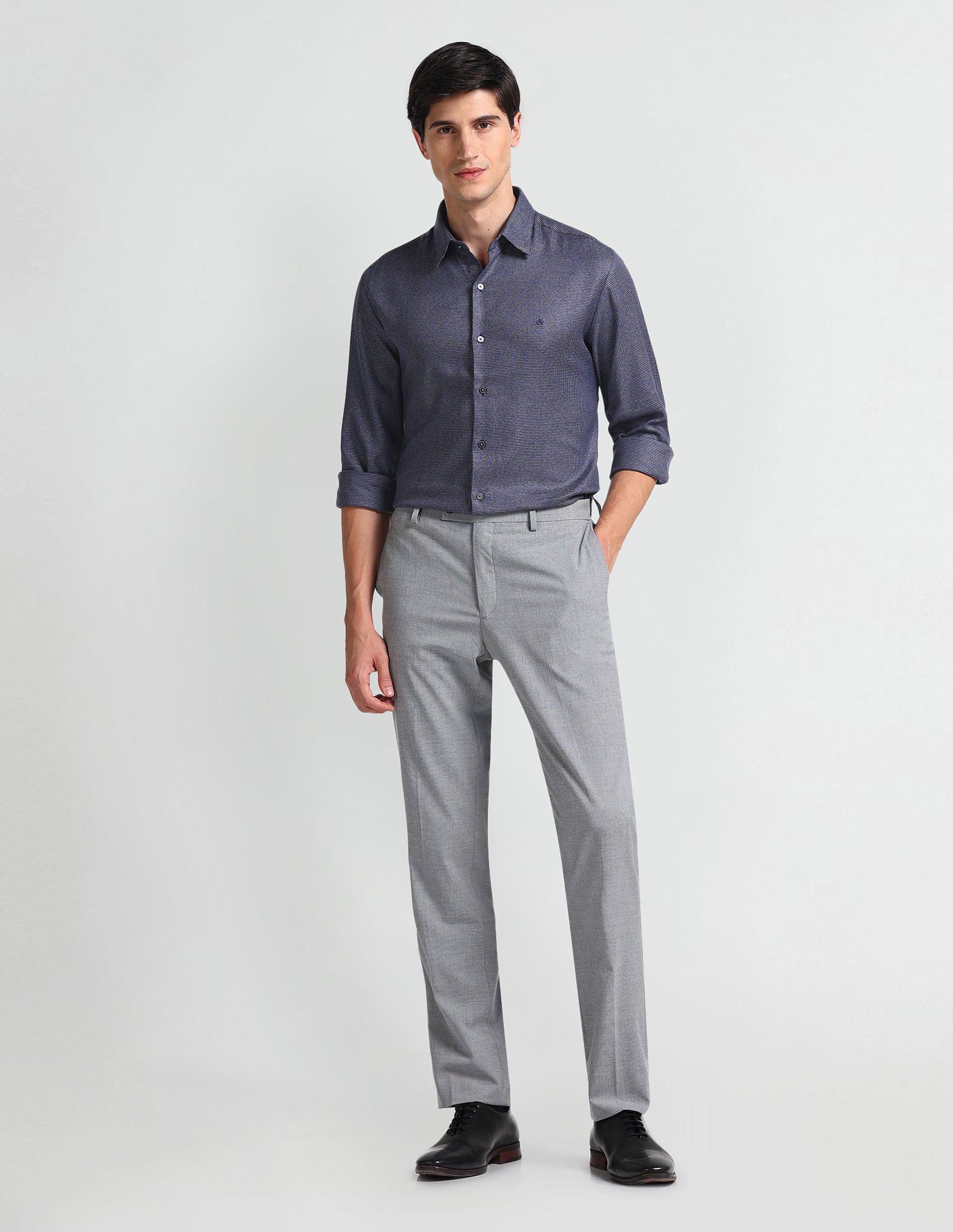 Arrow Newyork Geometric Patterned Slim Fit Shirt
