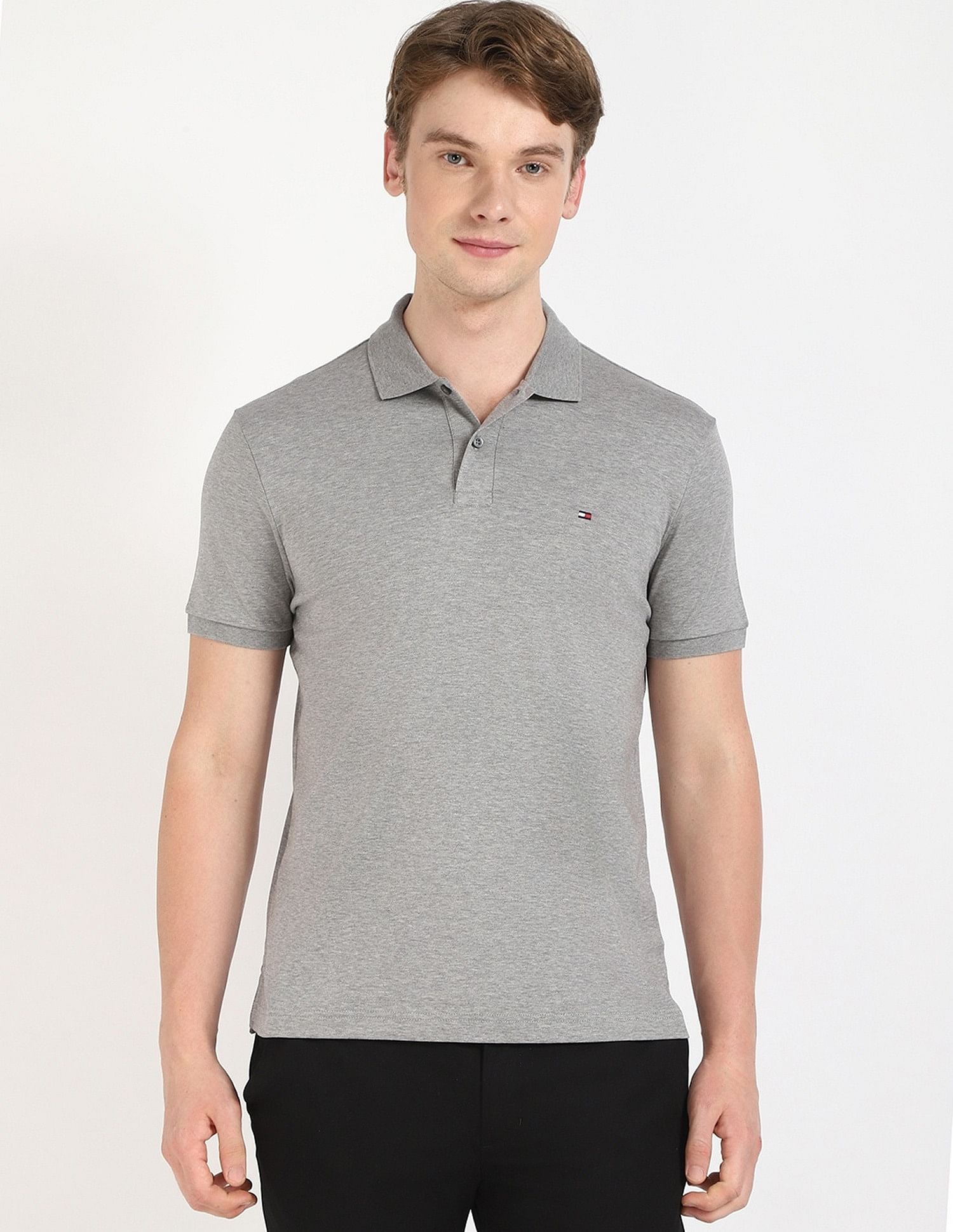 Tommy Hilfiger Printed Regular-Fit Cotton Polo Shirt