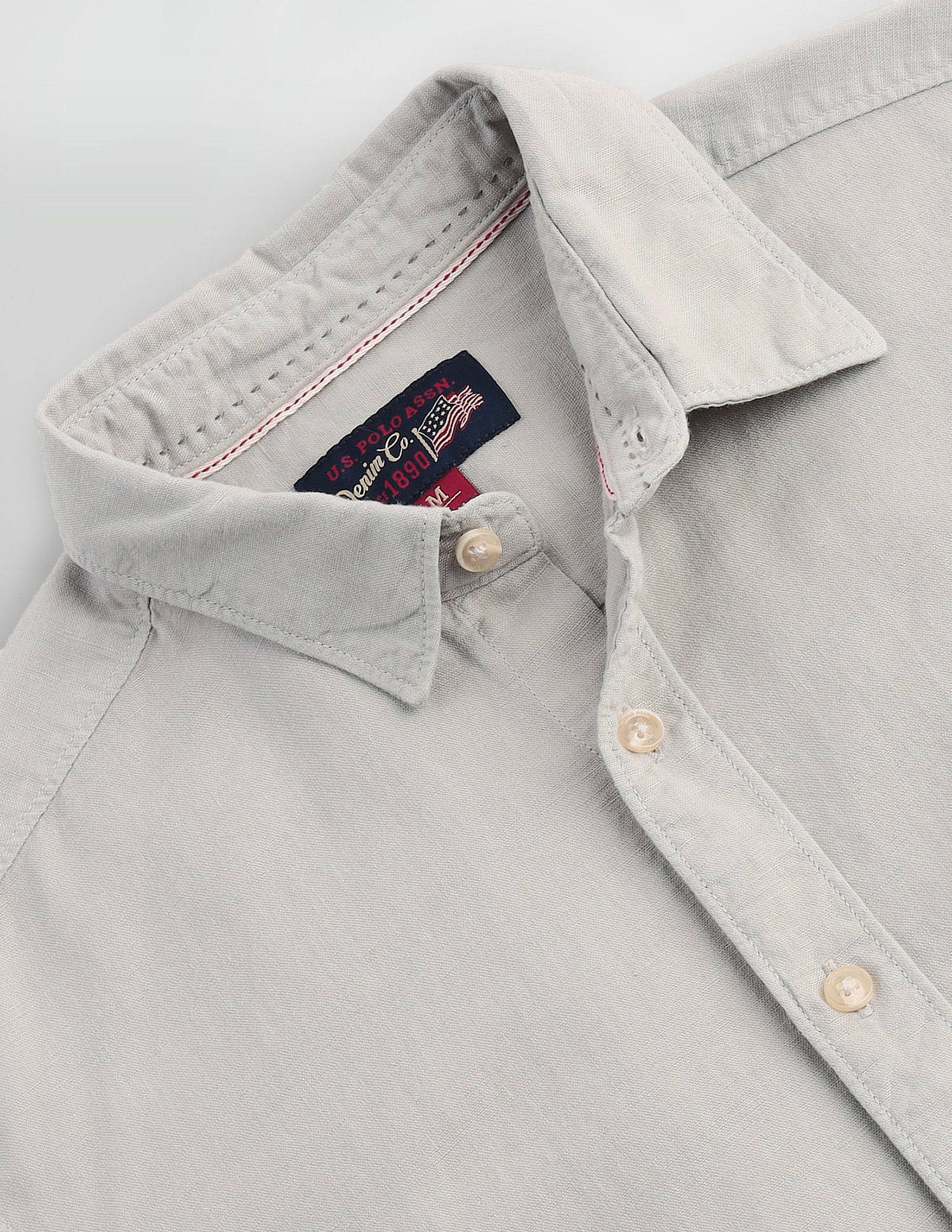 U.S. Polo Assn. Denim Co. Slim Fit Solid Shirt