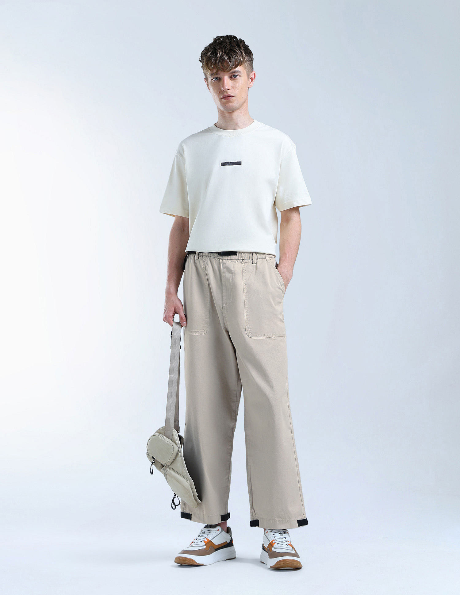 Flying Machine Twill Relaxed Fit Cargos