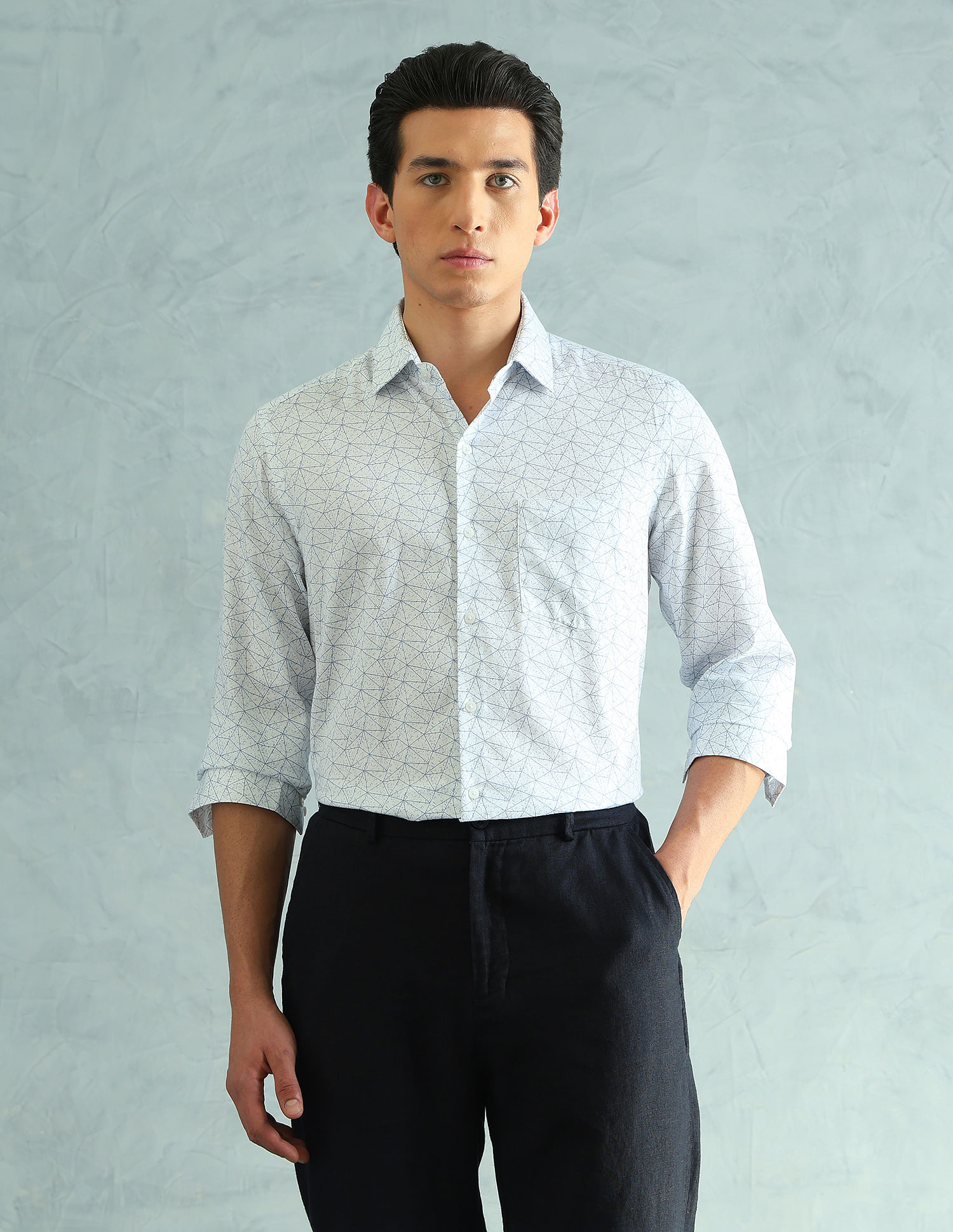 Arrow Smart Printed Shirt