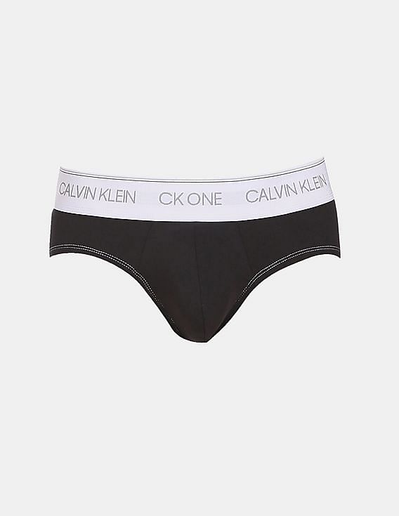 Buy Calvin Klein Underwear Men Black Elasticized Logo Waist Solid Hipster  Briefs 