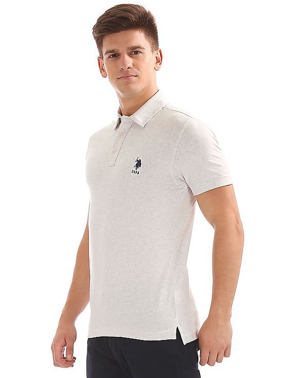 U.S. Polo Assn. Slim Fit Heathered Polo Shirt