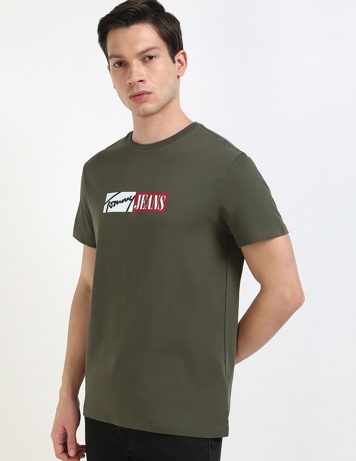 Tommy Hilfiger Logo Slim-Fit Cotton T-Shirt