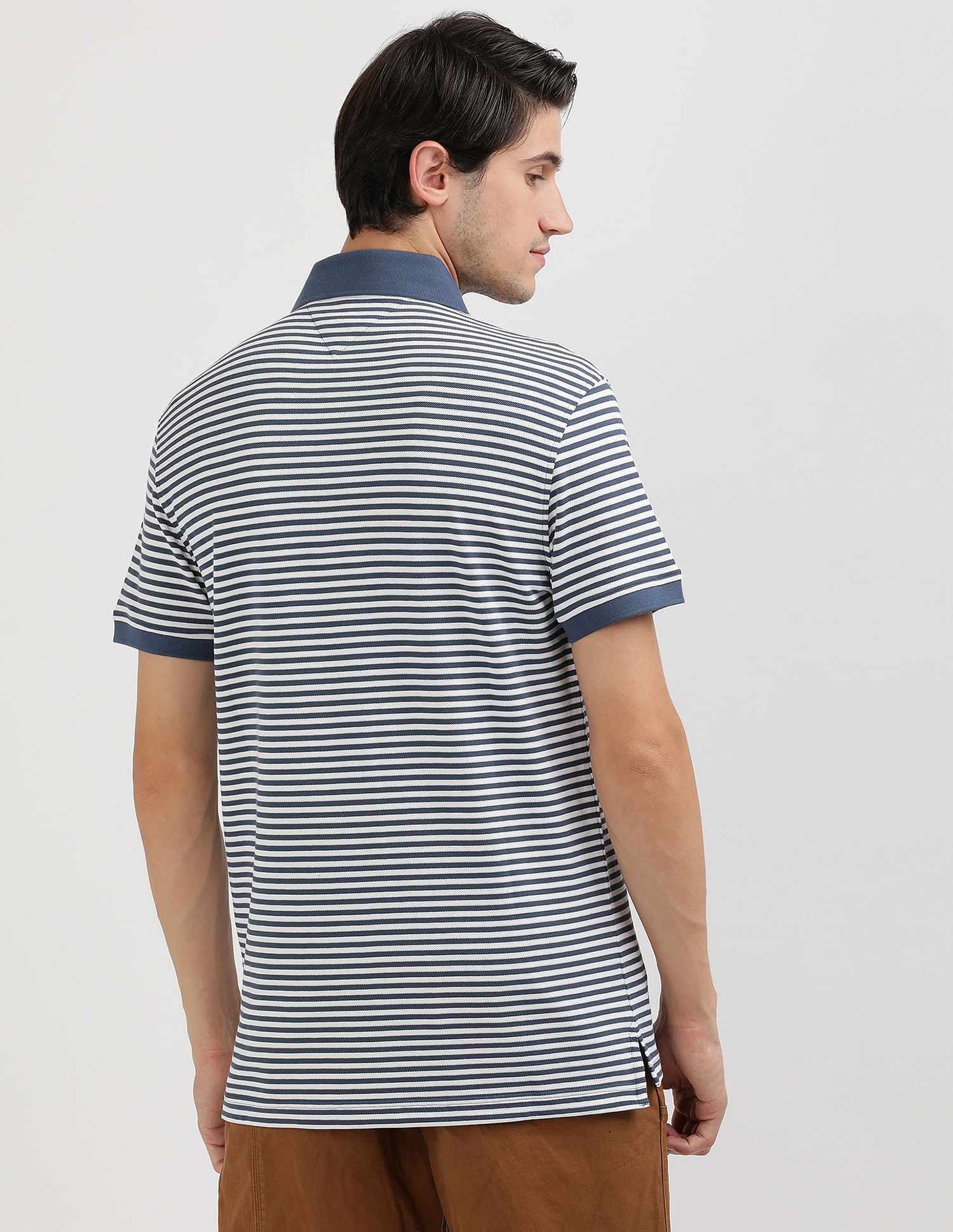 Tommy Hilfiger Horizontal Stripes Slim Fit Polo Shirt