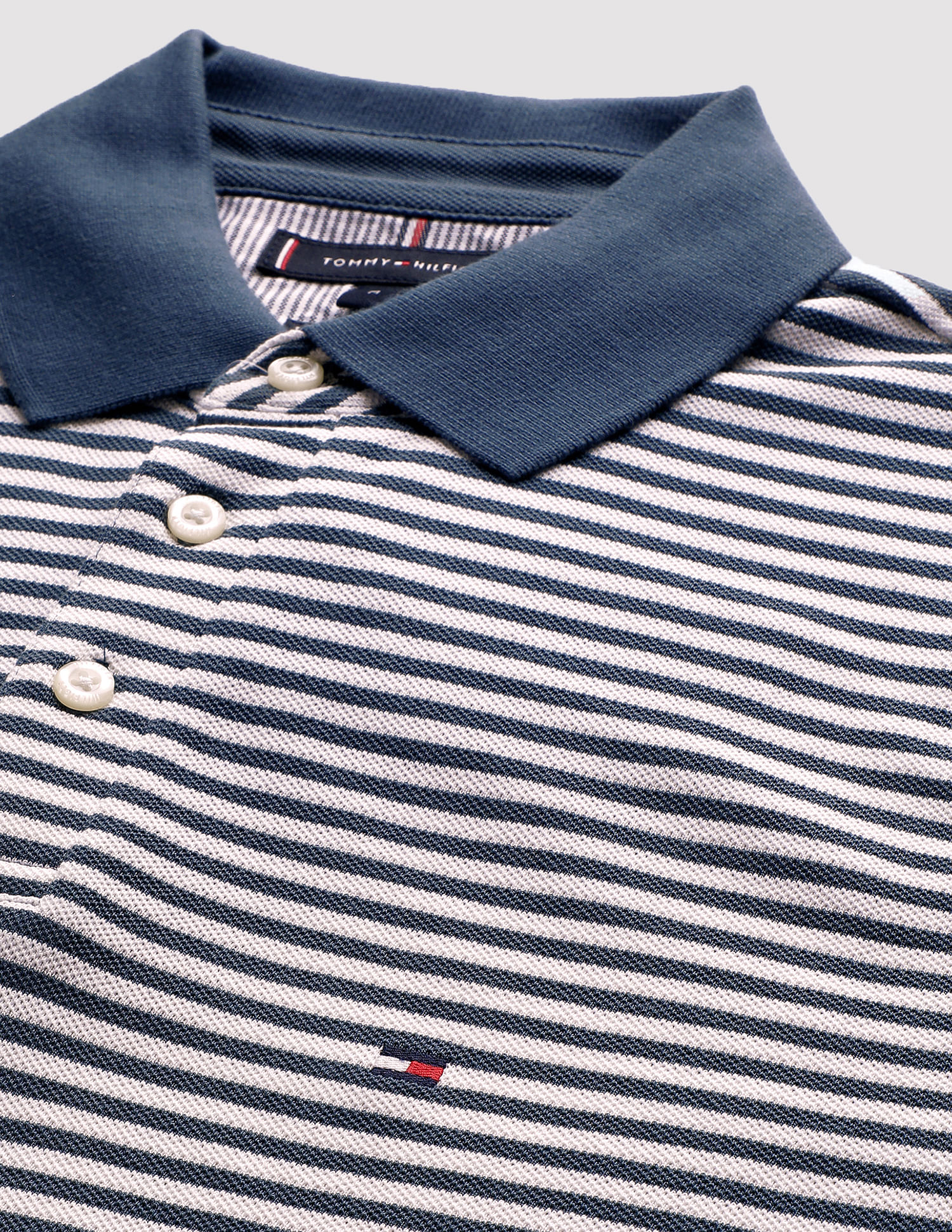 Tommy Hilfiger Horizontal Stripes Slim Fit Polo Shirt
