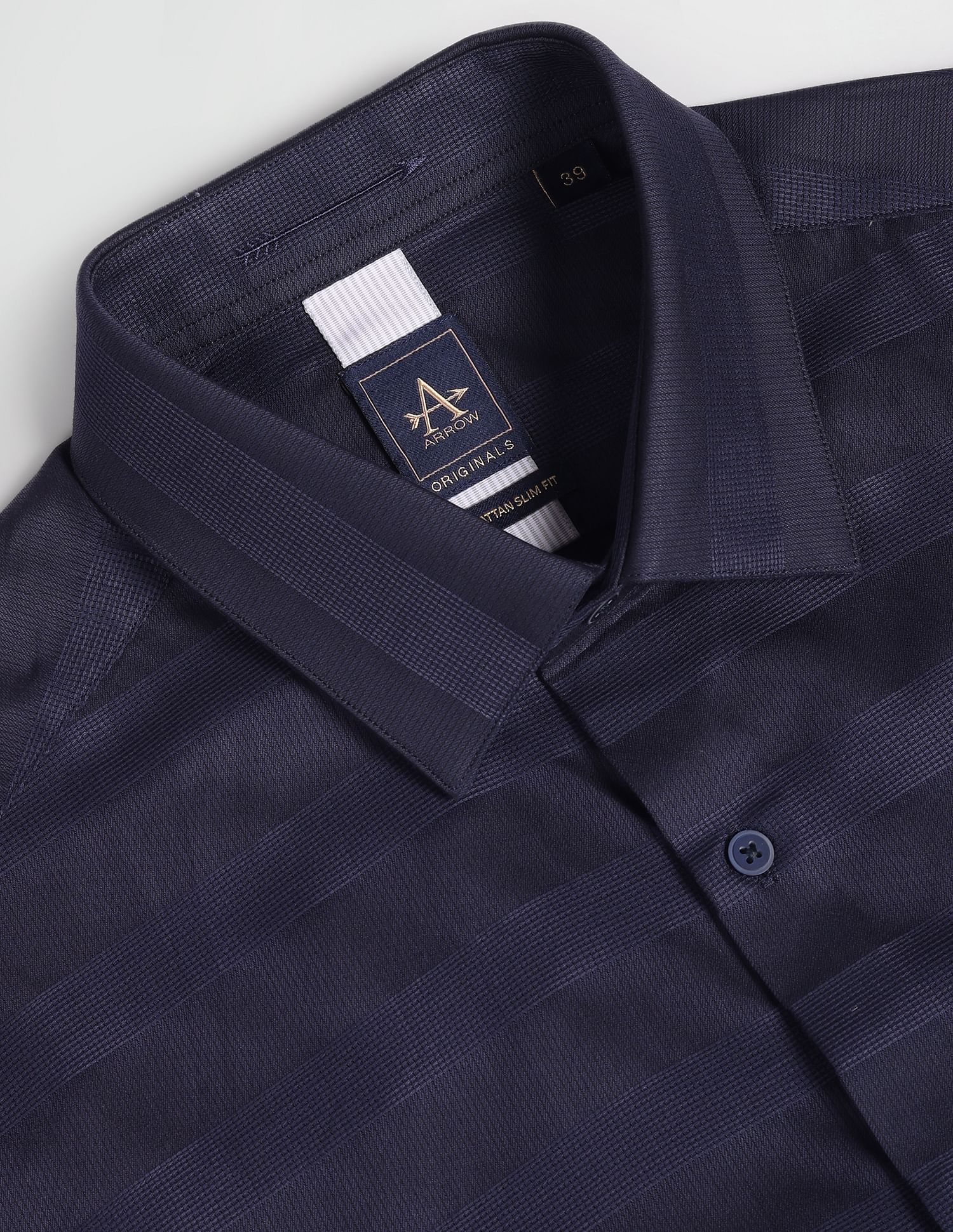 Arrow Manhattan Slim Fit Dobby Formal Shirt