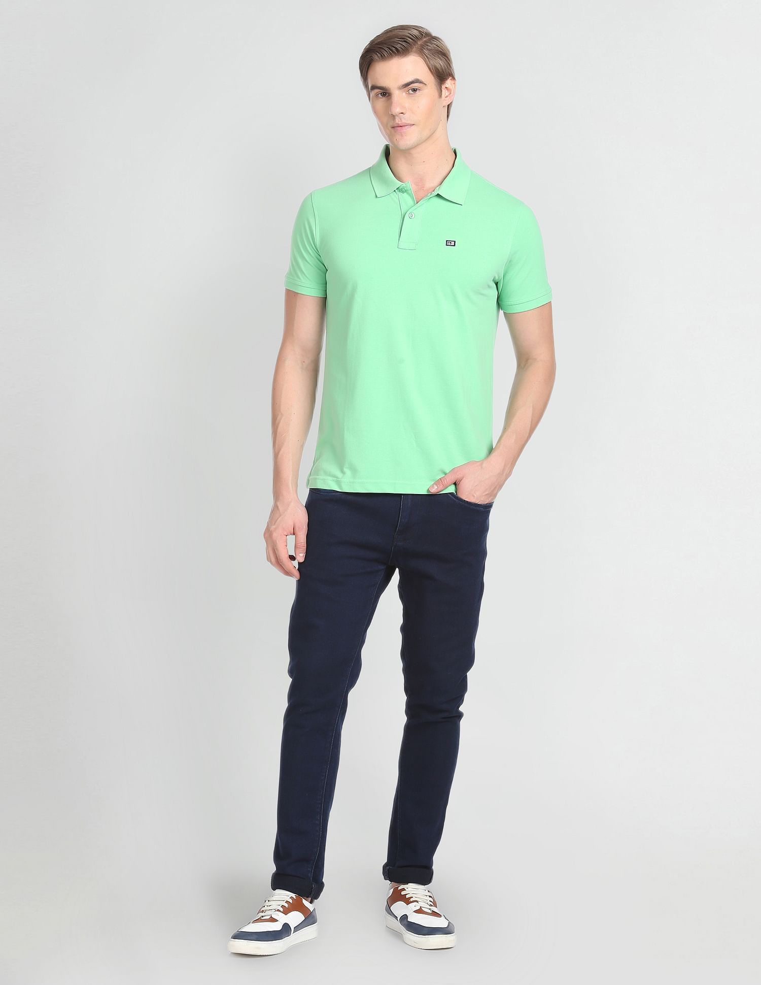 Arrow Sport Solid Pique Polo Shirt