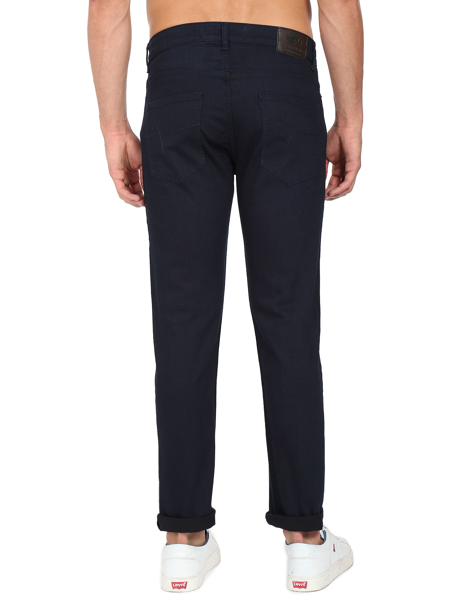 Flying Machine Slash Slim Tapered Fit Jeans