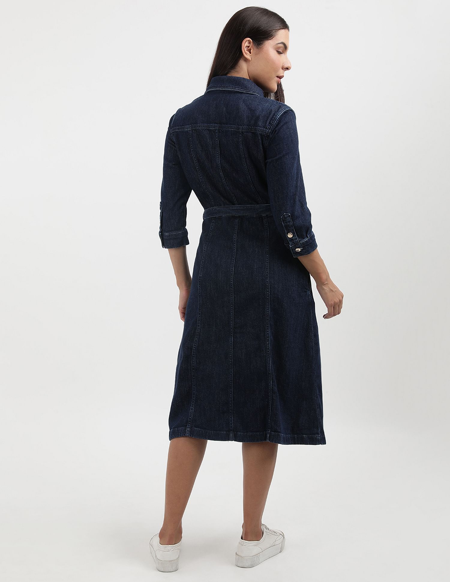 Tommy Hilfiger Belted Regular Fit Midi Dress