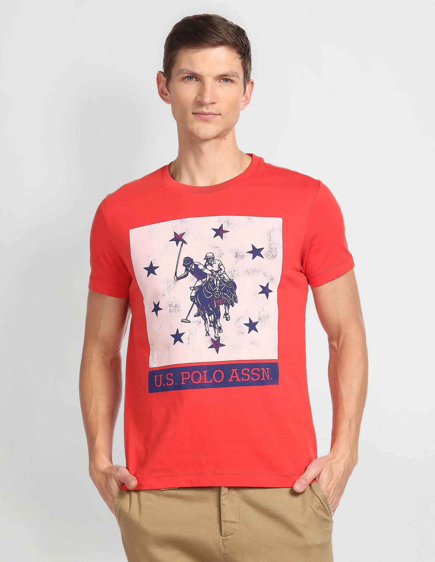 U.S. Polo Assn. Denim Co. Crew Neck Printed T-Shirt