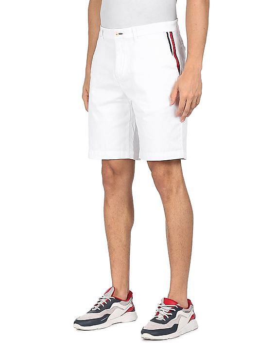 Tommy hilfiger sale mens white shorts