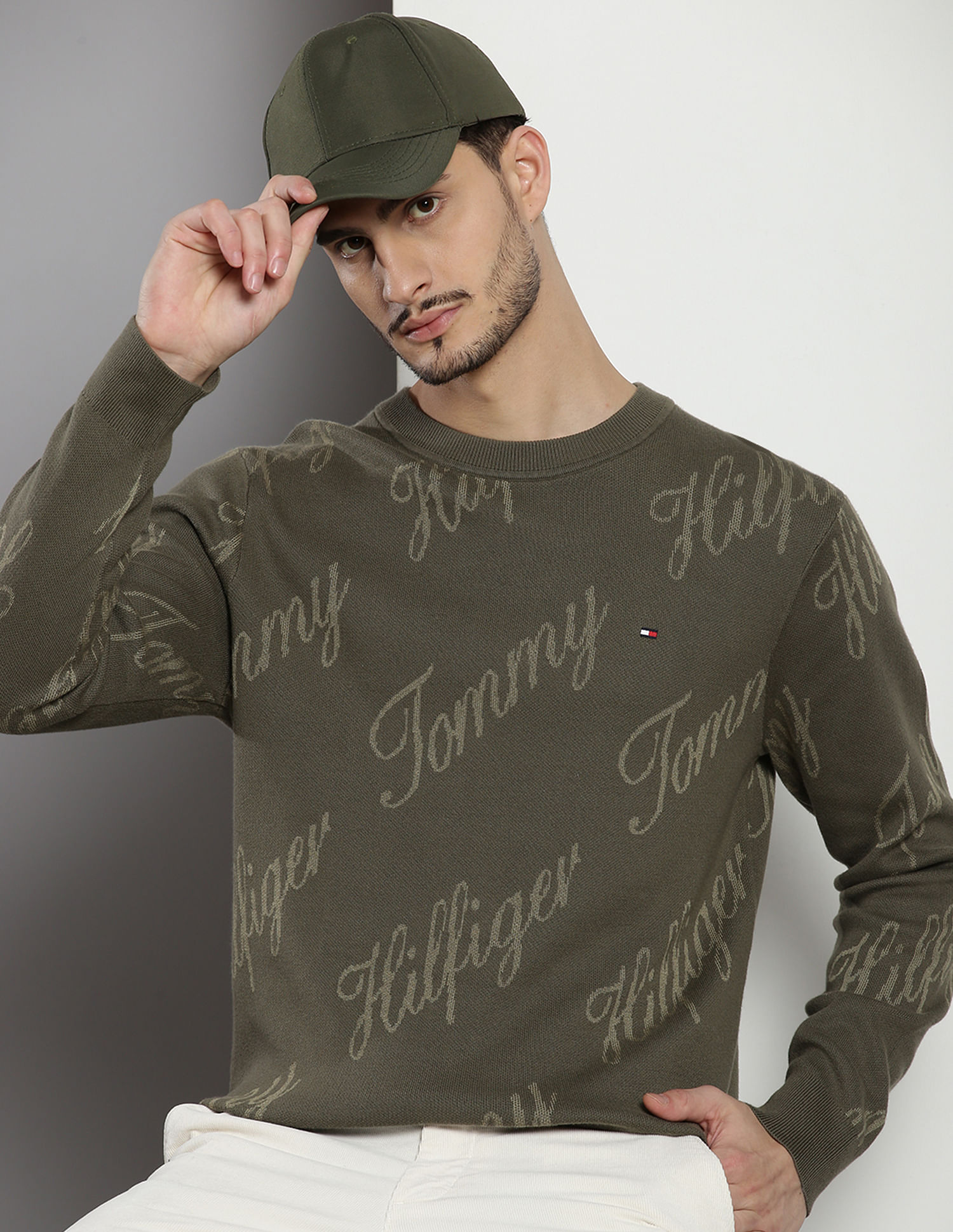 Tommy Hilfiger Crew Neck Typographic Sweater