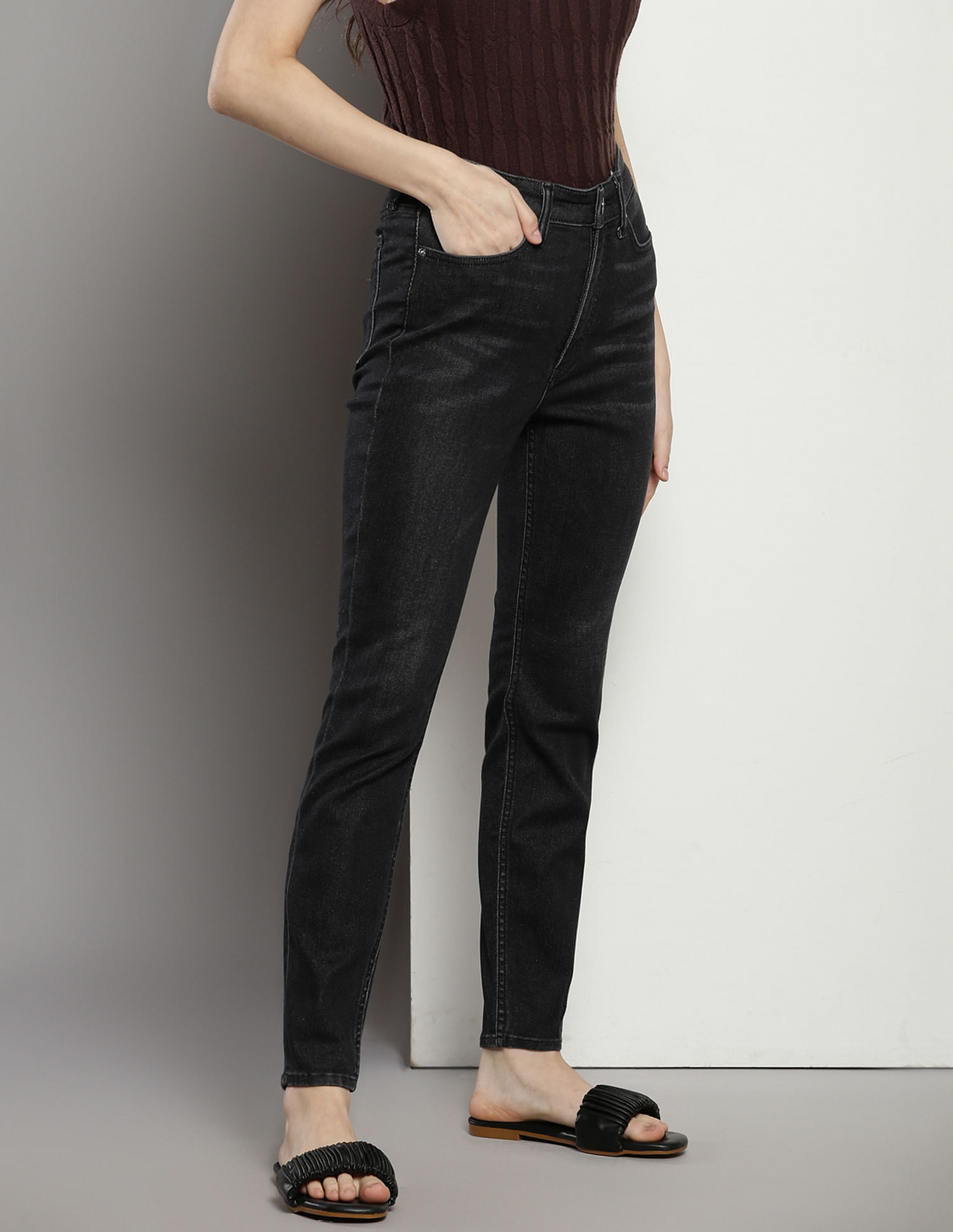 Calvin Klein High Rise Skinny Fit Jeans